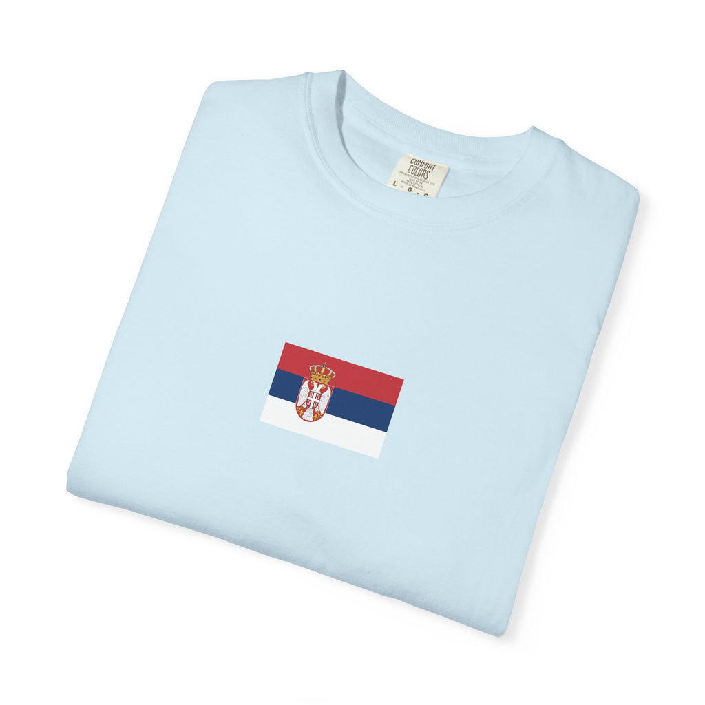 𝗦𝗘𝗥𝗕𝗜𝗔 | 𝗧‑𝗦𝗛𝗜𝗥𝗧 "Minimal Front Flag &amp; Back Map Design" 👕🛒📦✈️🌍🚚✅