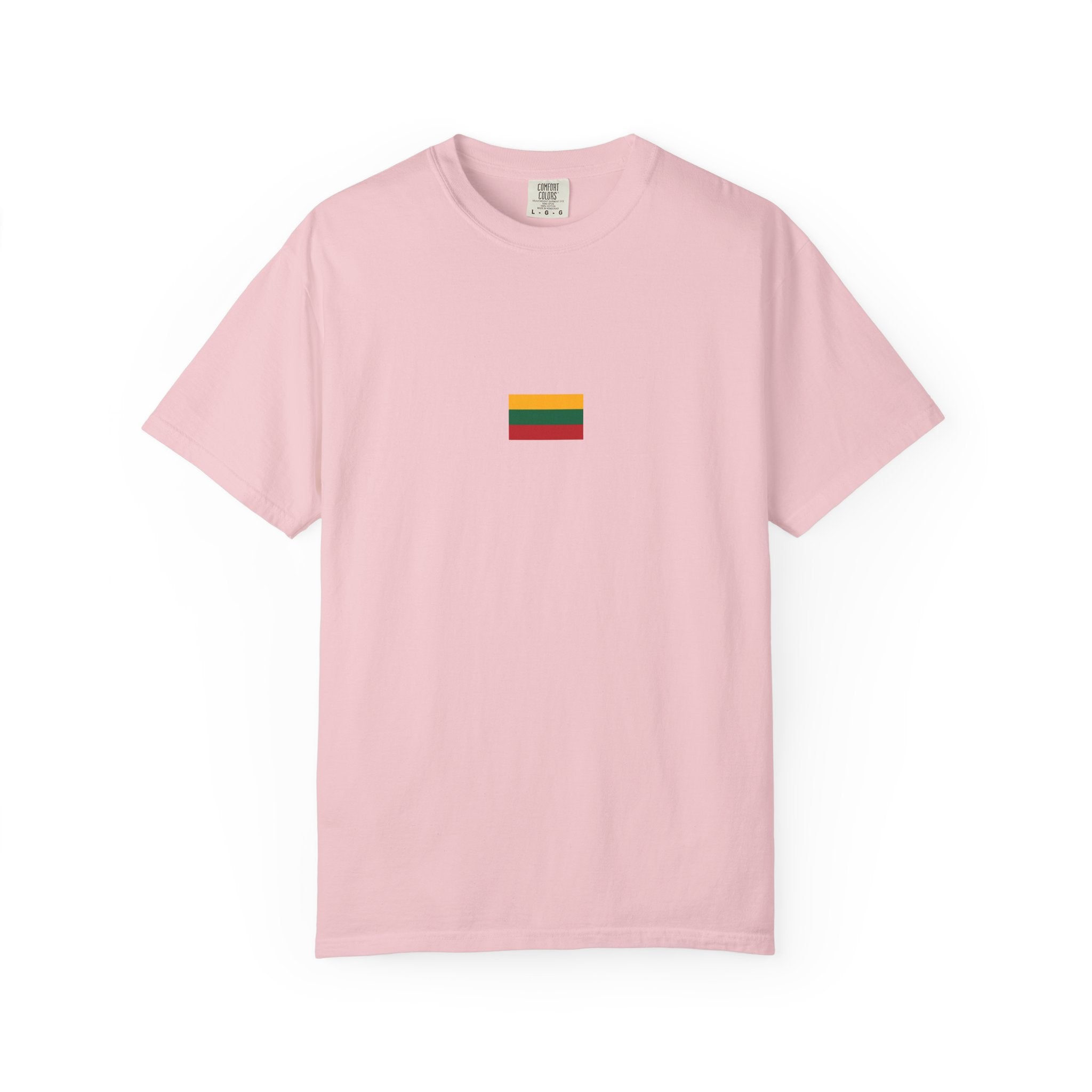 𝗟𝗜𝗧𝗛𝗨𝗔𝗡𝗜𝗔 | 𝗧‑𝗦𝗛𝗜𝗥𝗧 "Minimal Front Flag & Back Map Design" 👕🛒📦✈️🌍🚚✅