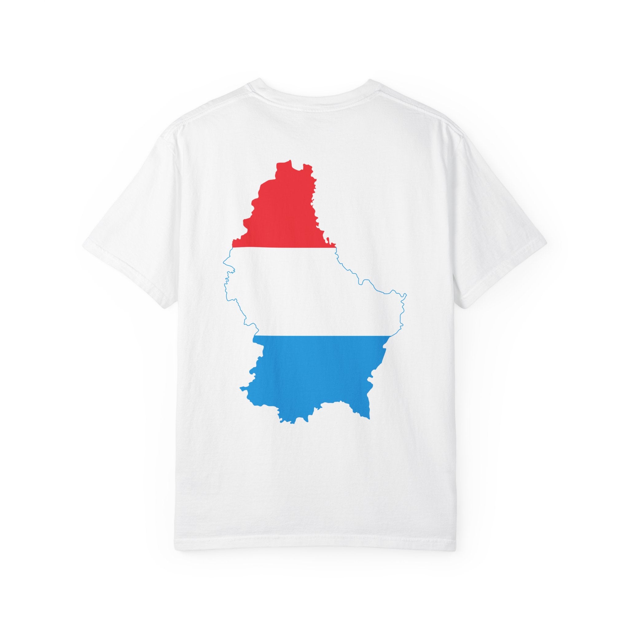 𝗟𝗨𝗫𝗘𝗠𝗕𝗢𝗨𝗥𝗚 | 𝗧‑𝗦𝗛𝗜𝗥𝗧 "Minimal Front Flag & Back Map Design" 👕🛒📦✈️🌍🚚✅