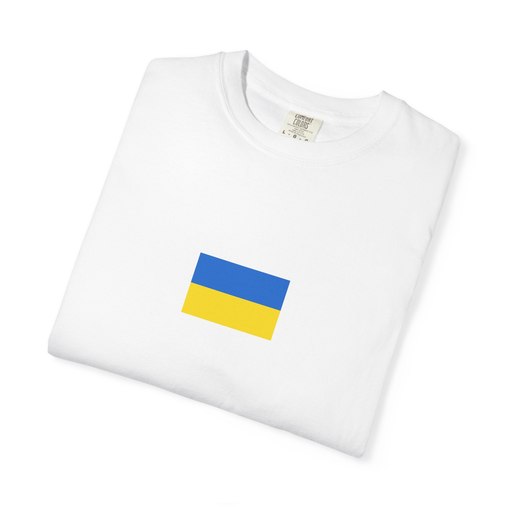 𝗨𝗞𝗥𝗔𝗜𝗡𝗘 | 𝗧-𝗦𝗛𝗜𝗥𝗧 "Minimal Front Flag & Back Map Design" 👕🛒📦✈️🌍🚚✅