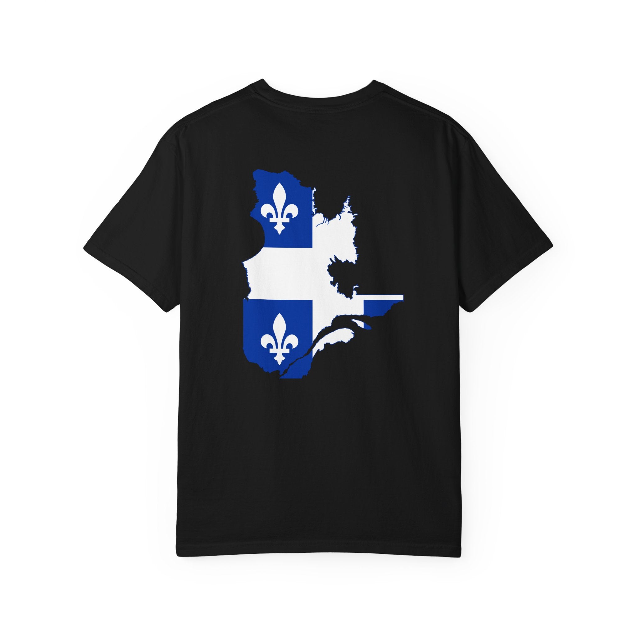 𝗤𝗨𝗘𝗕𝗘𝗖 | 𝗧‑𝗦𝗛𝗜𝗥𝗧 "Minimal Front Flag & Back Map Design" 👕🛒📦✈️🌍🚚✅