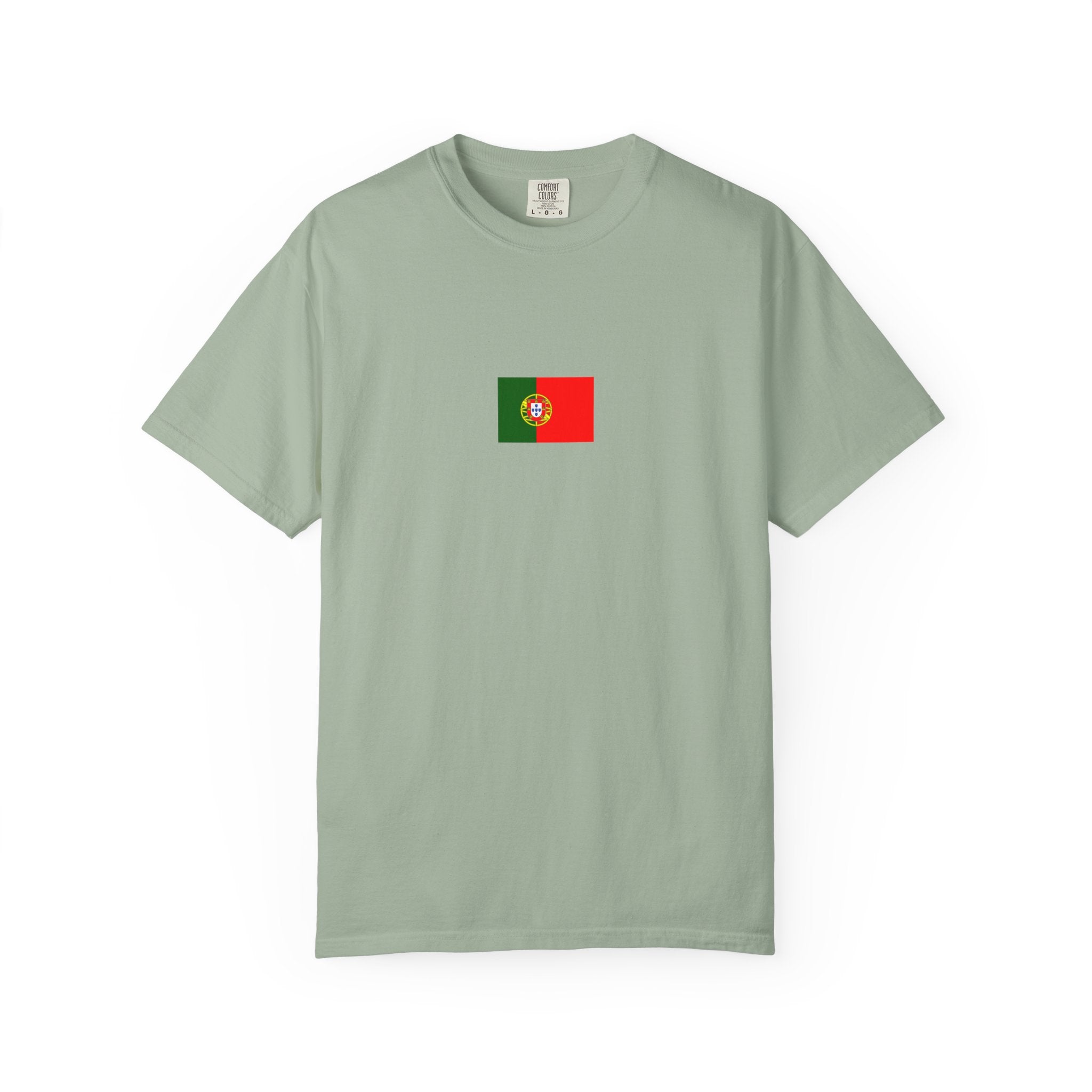 𝗣𝗢𝗥𝗧𝗨𝗚𝗔𝗟 | 𝗧‑𝗦𝗛𝗜𝗥𝗧 "Minimal Front Flag & Back Map Design" 👕🛒📦✈️🌍🚚✅
