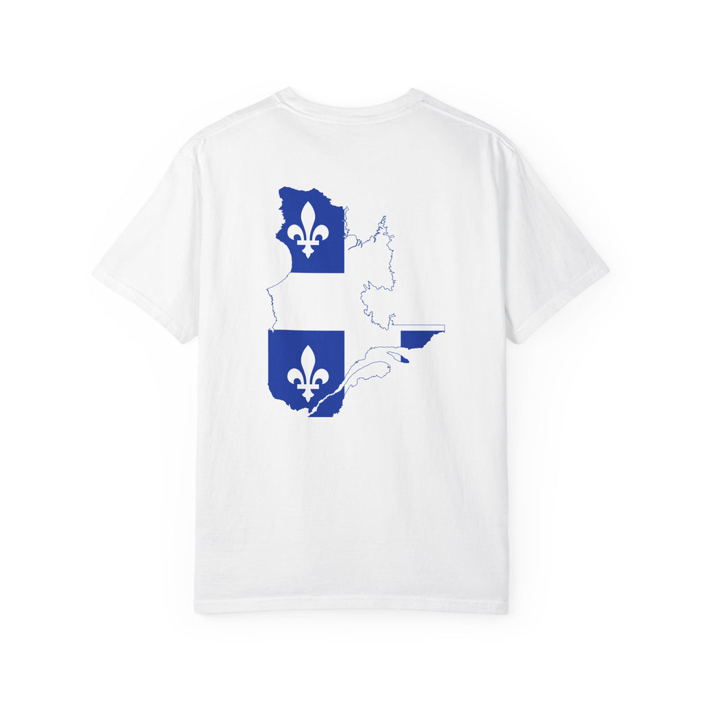 𝗤𝗨𝗘𝗕𝗘𝗖 | 𝗧‑𝗦𝗛𝗜𝗥𝗧 "Minimal Front Flag & Back Map Design" 👕🛒📦✈️🌍🚚✅