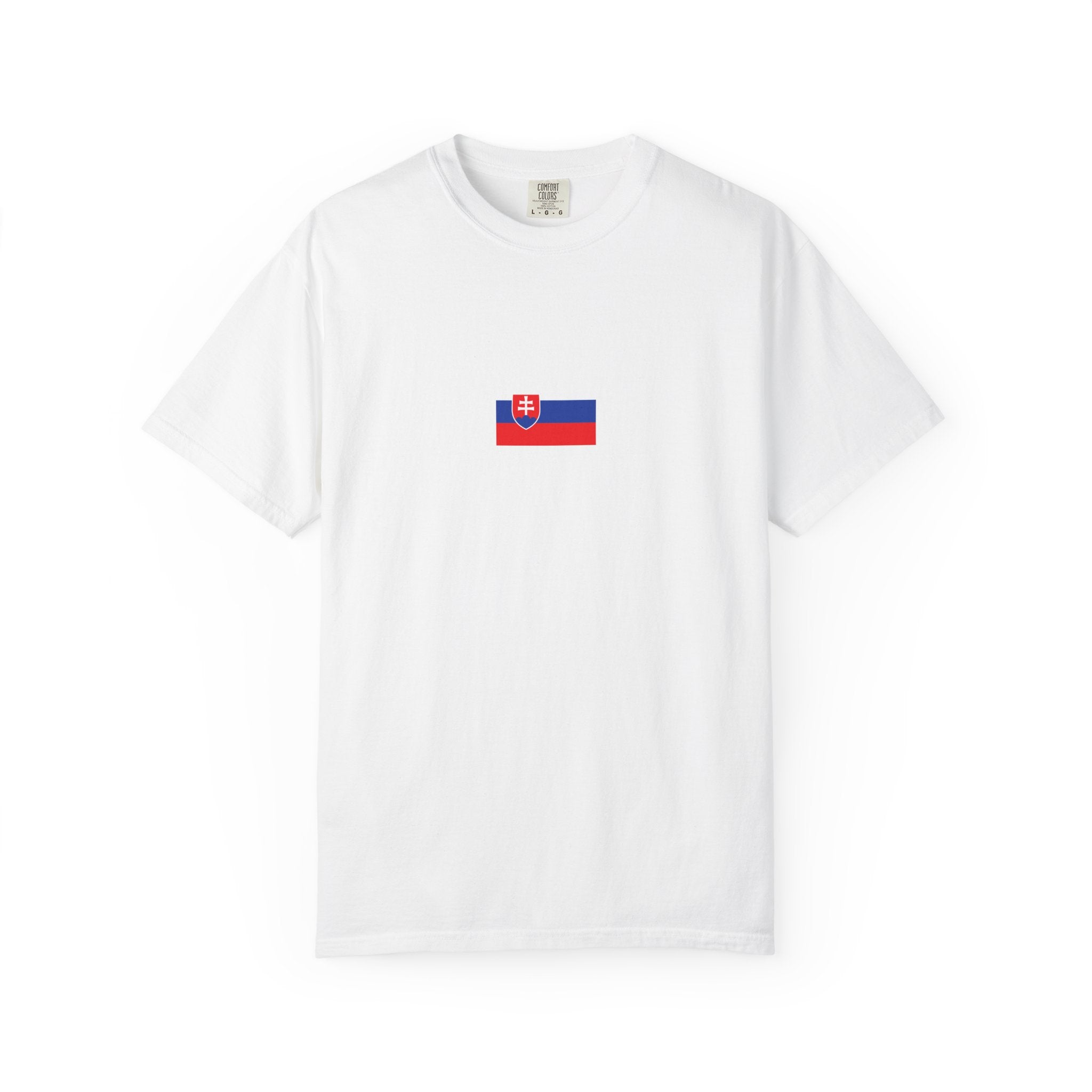𝗦𝗟𝗢𝗩𝗔𝗞𝗜𝗔 | 𝗧‑𝗦𝗛𝗜𝗥𝗧 "Minimal Front Flag & Back Map Design" 👕🛒📦✈️🌍🚚✅
