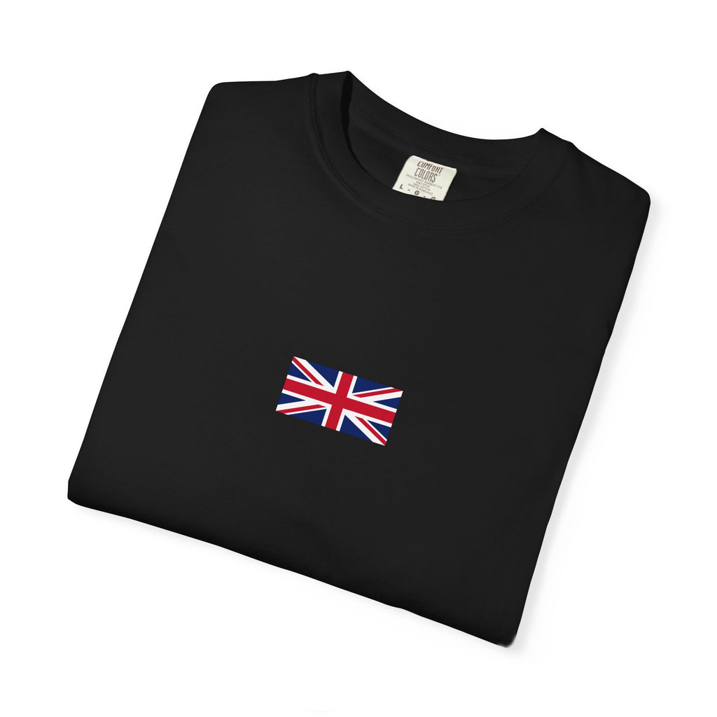 𝗨𝗡𝗜𝗧𝗘𝗗 𝗞𝗜𝗡𝗚𝗗𝗢𝗠 | 𝗧-𝗦𝗛𝗜𝗥𝗧 "Minimal Front Flag & Back Map Design" 👕🛒📦✈️🌍🚚✅