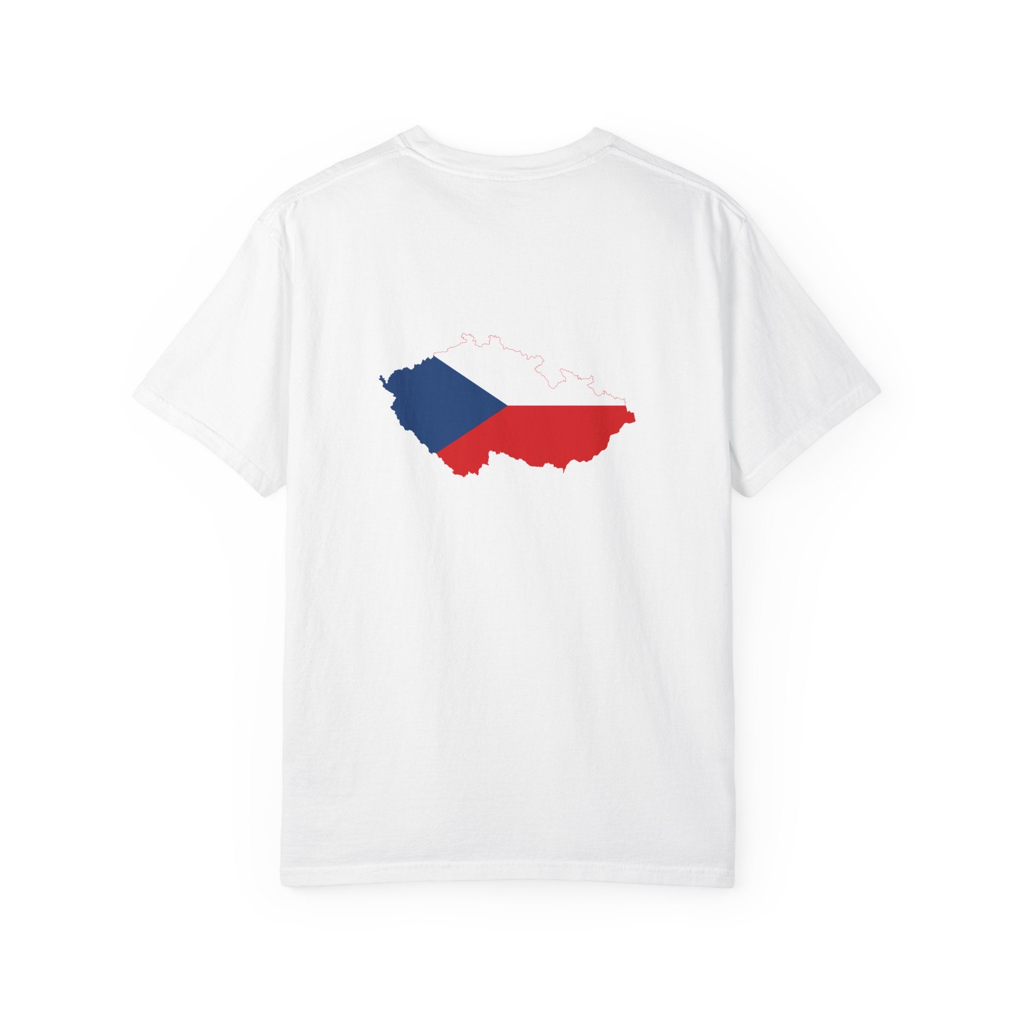 𝗖𝗭𝗘𝗖𝗛 | 𝗧‑𝗦𝗛𝗜𝗥𝗧 "Minimal Front Flag & Back Map Design" 👕🛒📦✈️🌍🚚✅