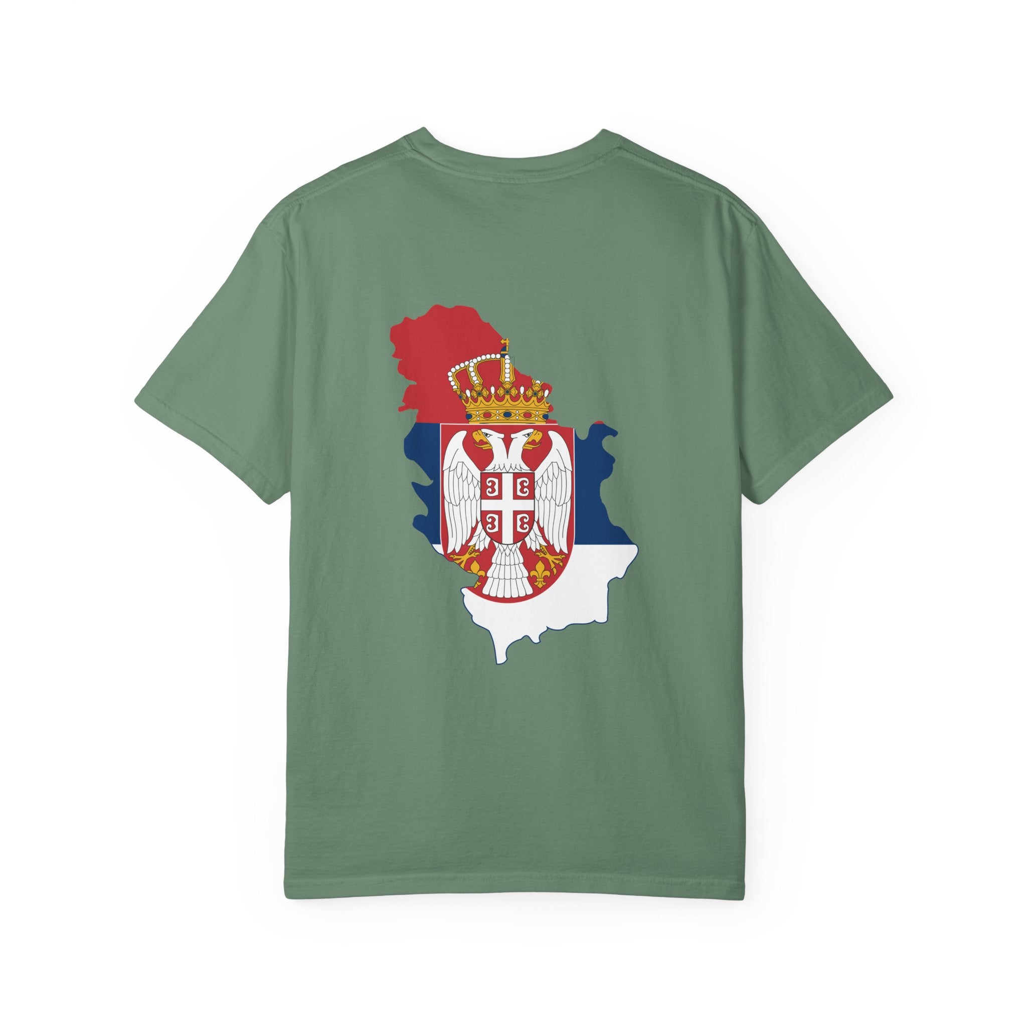 𝗦𝗘𝗥𝗕𝗜𝗔 | 𝗧‑𝗦𝗛𝗜𝗥𝗧 "Minimal Front Flag &amp; Back Map Design" 👕🛒📦✈️🌍🚚✅