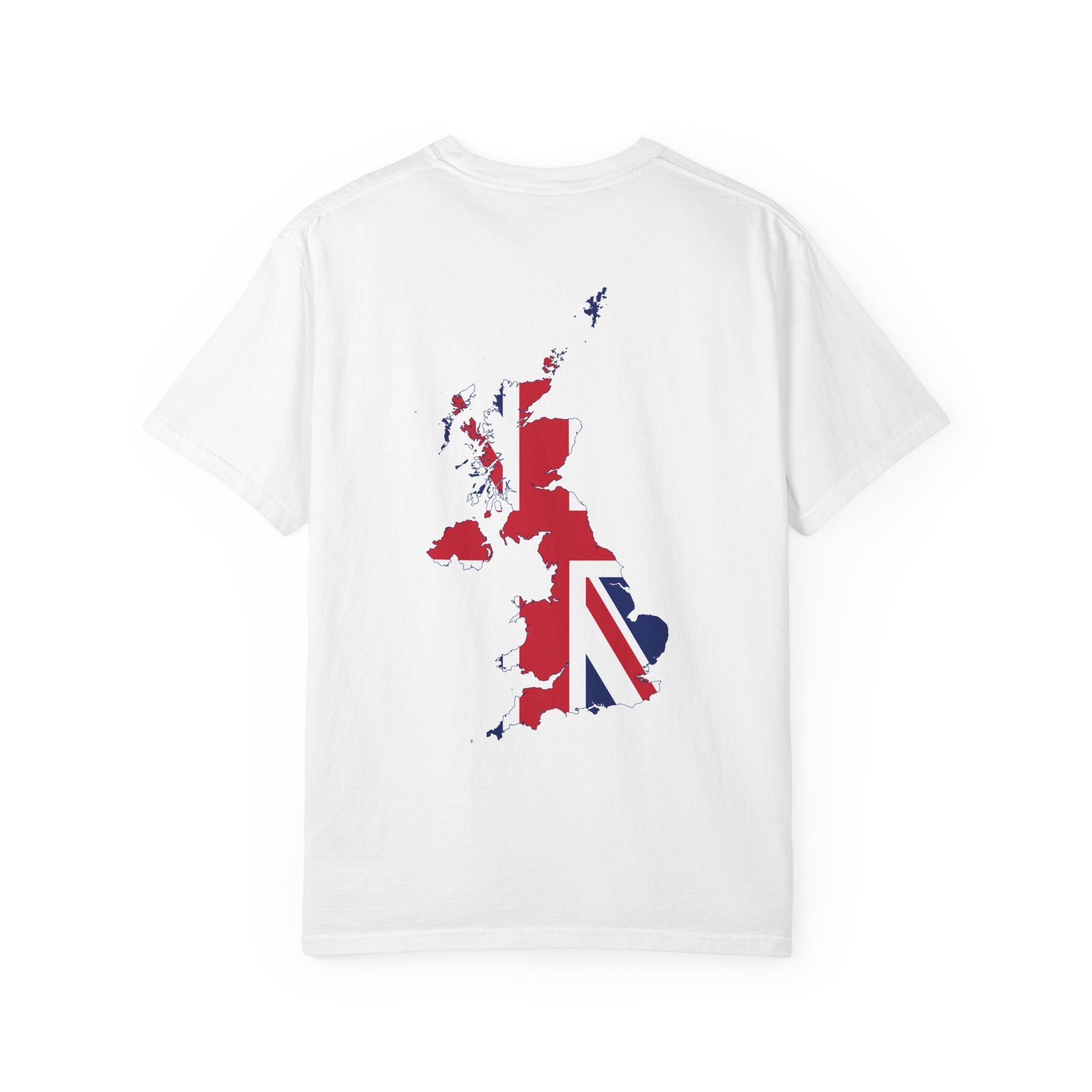 𝗨𝗡𝗜𝗧𝗘𝗗 𝗞𝗜𝗡𝗚𝗗𝗢𝗠 | 𝗧-𝗦𝗛𝗜𝗥𝗧 "Minimal Front Flag & Back Map Design" 👕🛒📦✈️🌍🚚✅