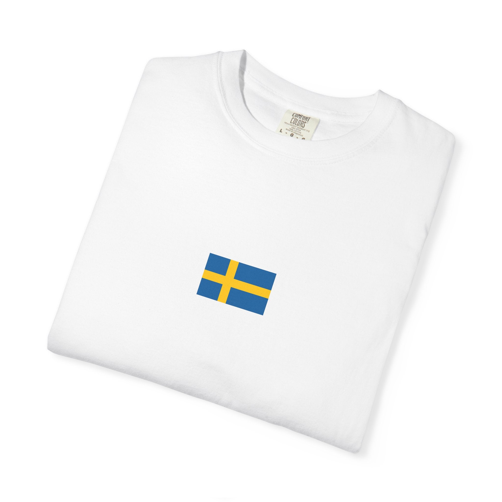 Sweden Flag T-Shirt — Swedish Map & Flag Graphic Tee