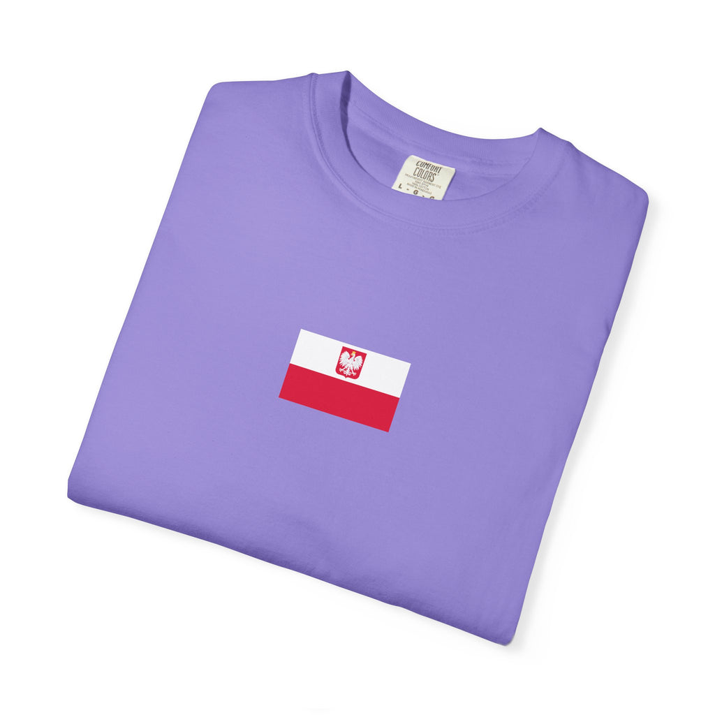 𝗣𝗢𝗟𝗔𝗡𝗗 | 𝗧‑𝗦𝗛𝗜𝗥𝗧 "Minimal Front Flag &amp; Back Map Design" 👕🛒📦✈️🌍🚚✅