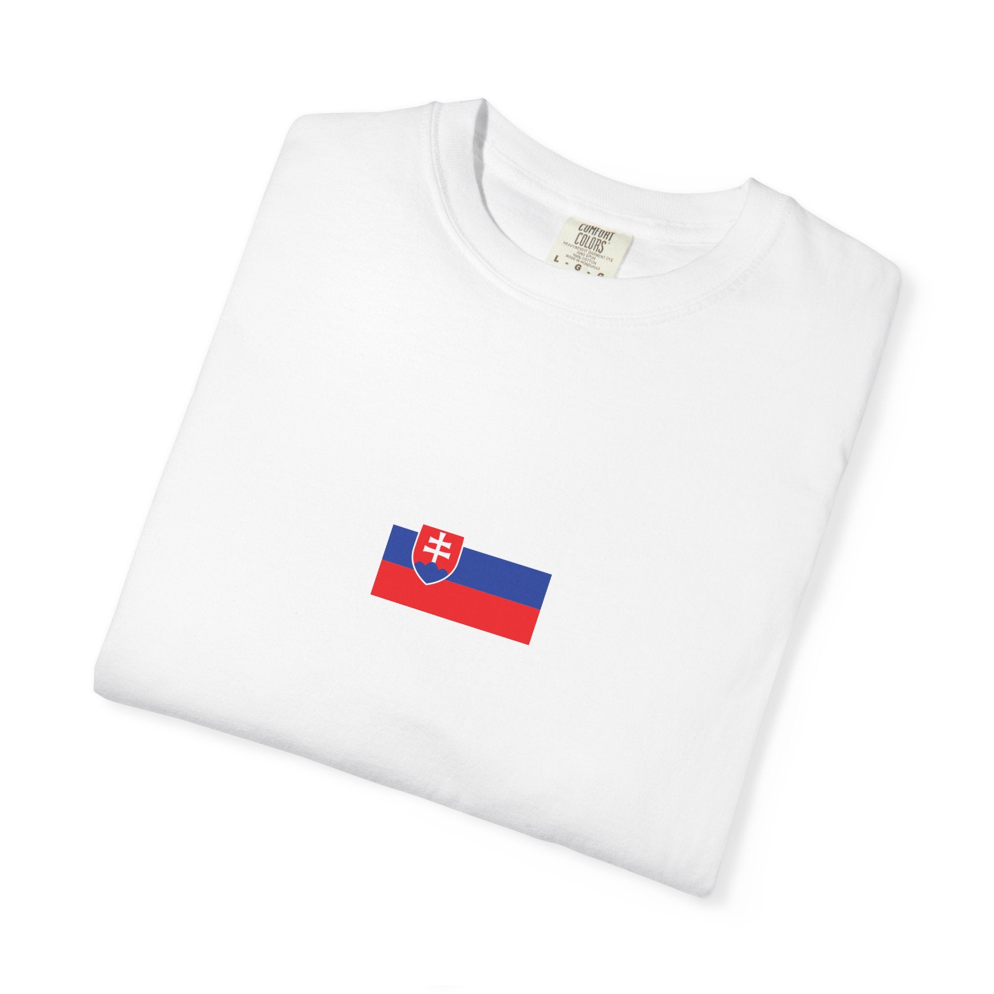 𝗦𝗟𝗢𝗩𝗔𝗞𝗜𝗔 | 𝗧‑𝗦𝗛𝗜𝗥𝗧 "Minimal Front Flag & Back Map Design" 👕🛒📦✈️🌍🚚✅