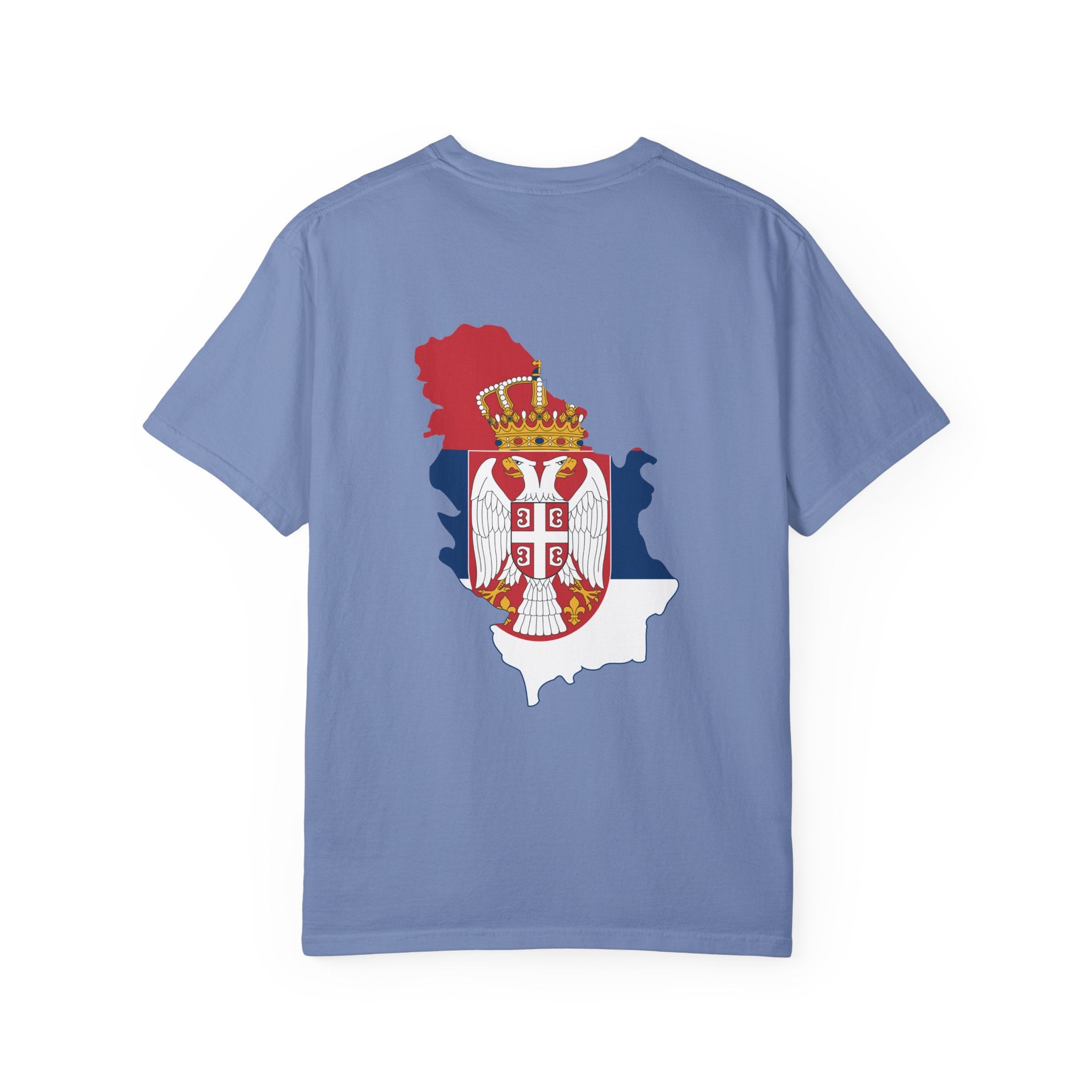 𝗦𝗘𝗥𝗕𝗜𝗔 | 𝗧‑𝗦𝗛𝗜𝗥𝗧 "Minimal Front Flag &amp; Back Map Design" 👕🛒📦✈️🌍🚚✅