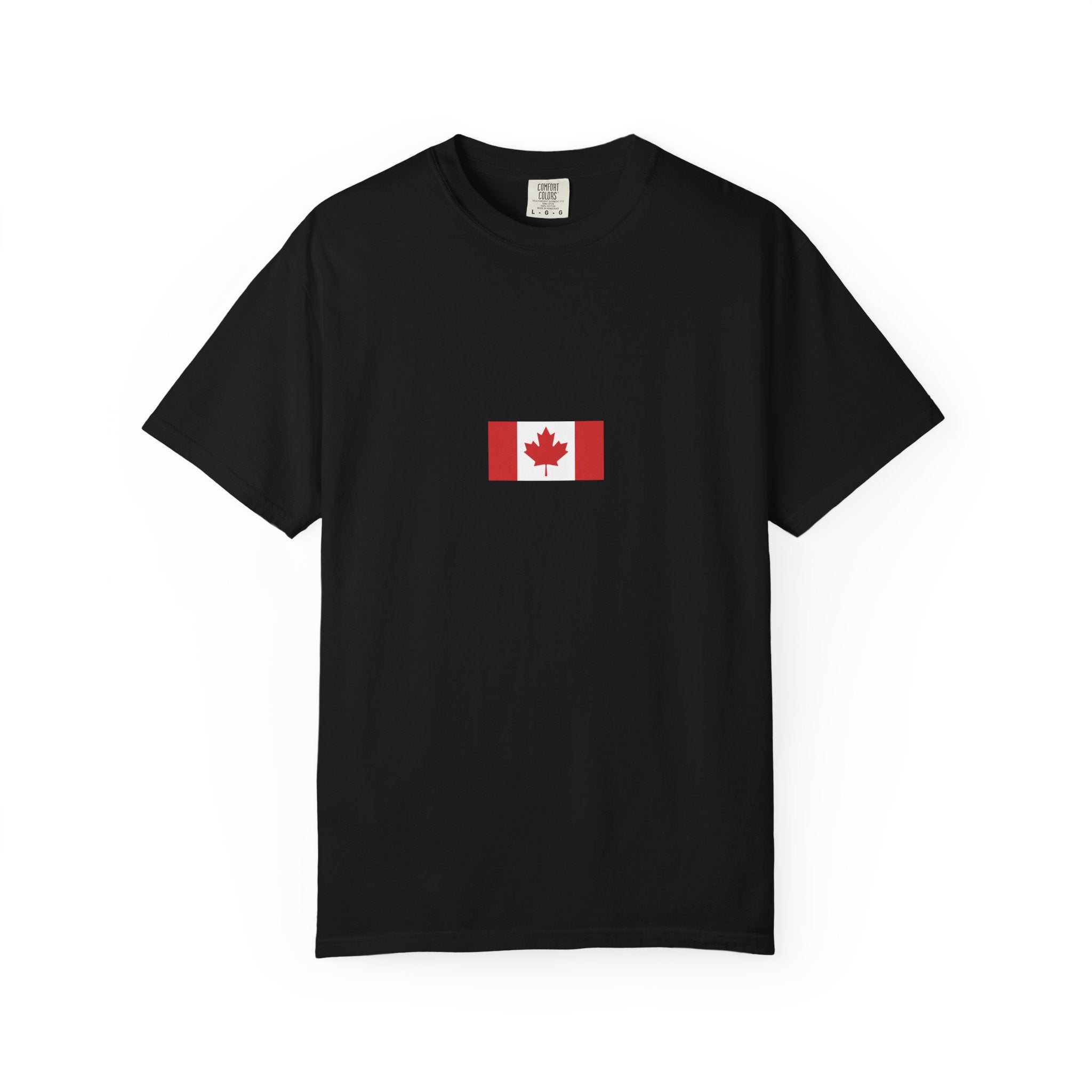 Canada Flag Map T-Shirt — Canadian Maple Leaf Graphic Tee