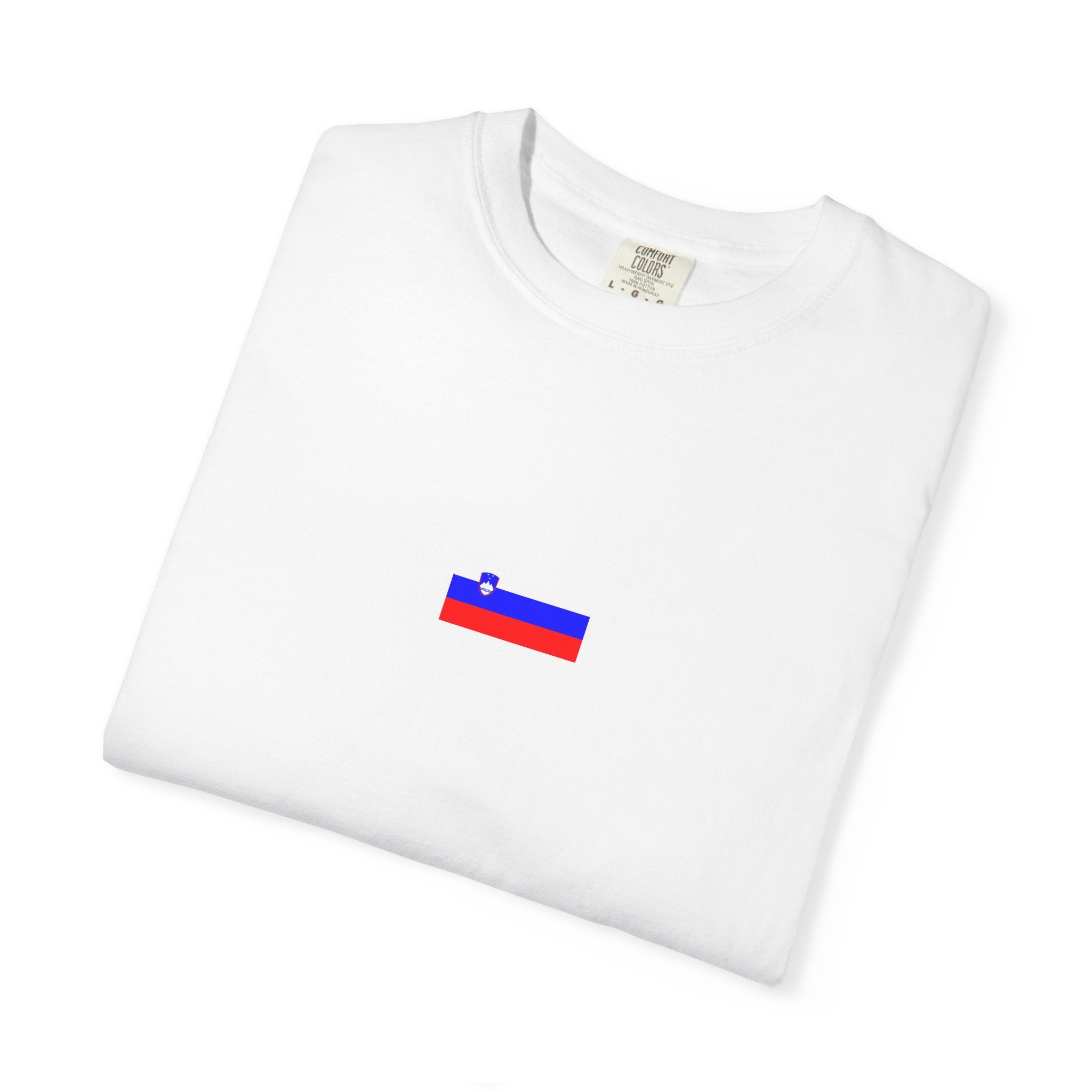 𝗦𝗟𝗢𝗩𝗘𝗡𝗜𝗔 | 𝗧‑𝗦𝗛𝗜𝗥𝗧 "Minimal Front Flag & Back Map Design" 👕🛒📦✈️🌍🚚✅