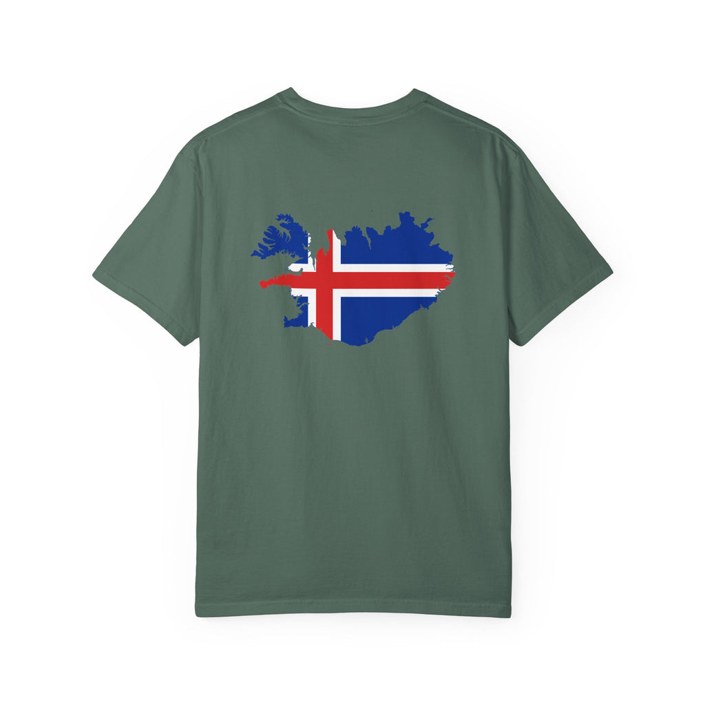 𝗜𝗖𝗘𝗟𝗔𝗡𝗗 | 𝗧‑𝗦𝗛𝗜𝗥𝗧 "Minimal Front Flag & Back Map Design" 👕🛒📦✈️🌍🚚✅