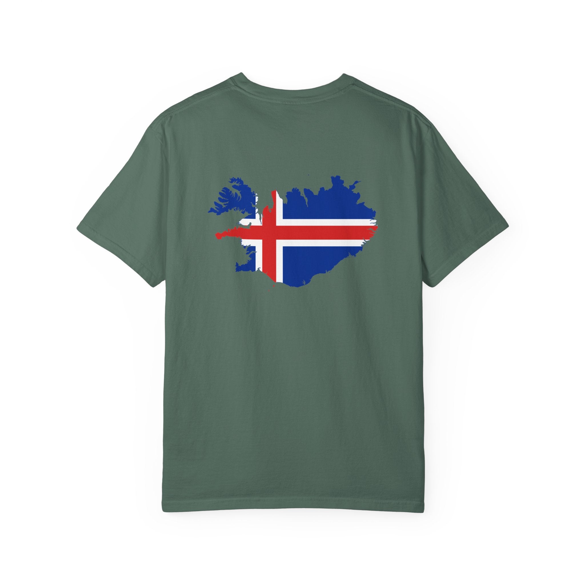 𝗜𝗖𝗘𝗟𝗔𝗡𝗗 | 𝗧‑𝗦𝗛𝗜𝗥𝗧 "Minimal Front Flag & Back Map Design" 👕🛒📦✈️🌍🚚✅