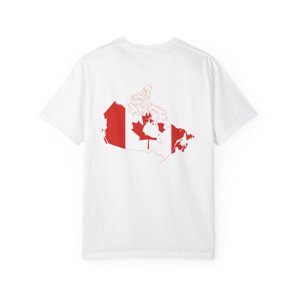 𝗖𝗔𝗡𝗔𝗗𝗔 | 𝗧‑𝗦𝗛𝗜𝗥𝗧 "Minimal Front Flag & Back Map Design" 👕🛒📦✈️🌍🚚✅