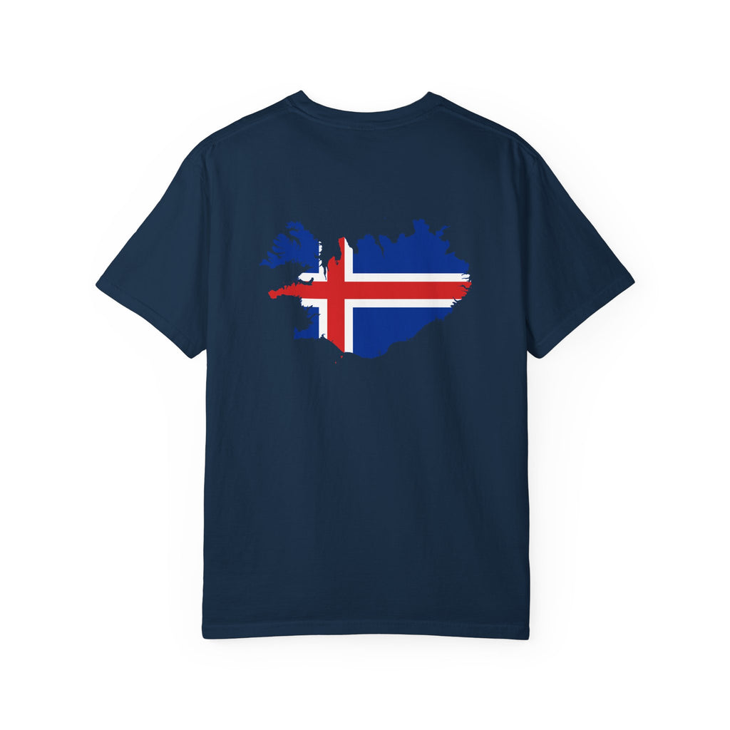 𝗜𝗖𝗘𝗟𝗔𝗡𝗗 | 𝗧‑𝗦𝗛𝗜𝗥𝗧 "Minimal Front Flag & Back Map Design" 👕🛒📦✈️🌍🚚✅