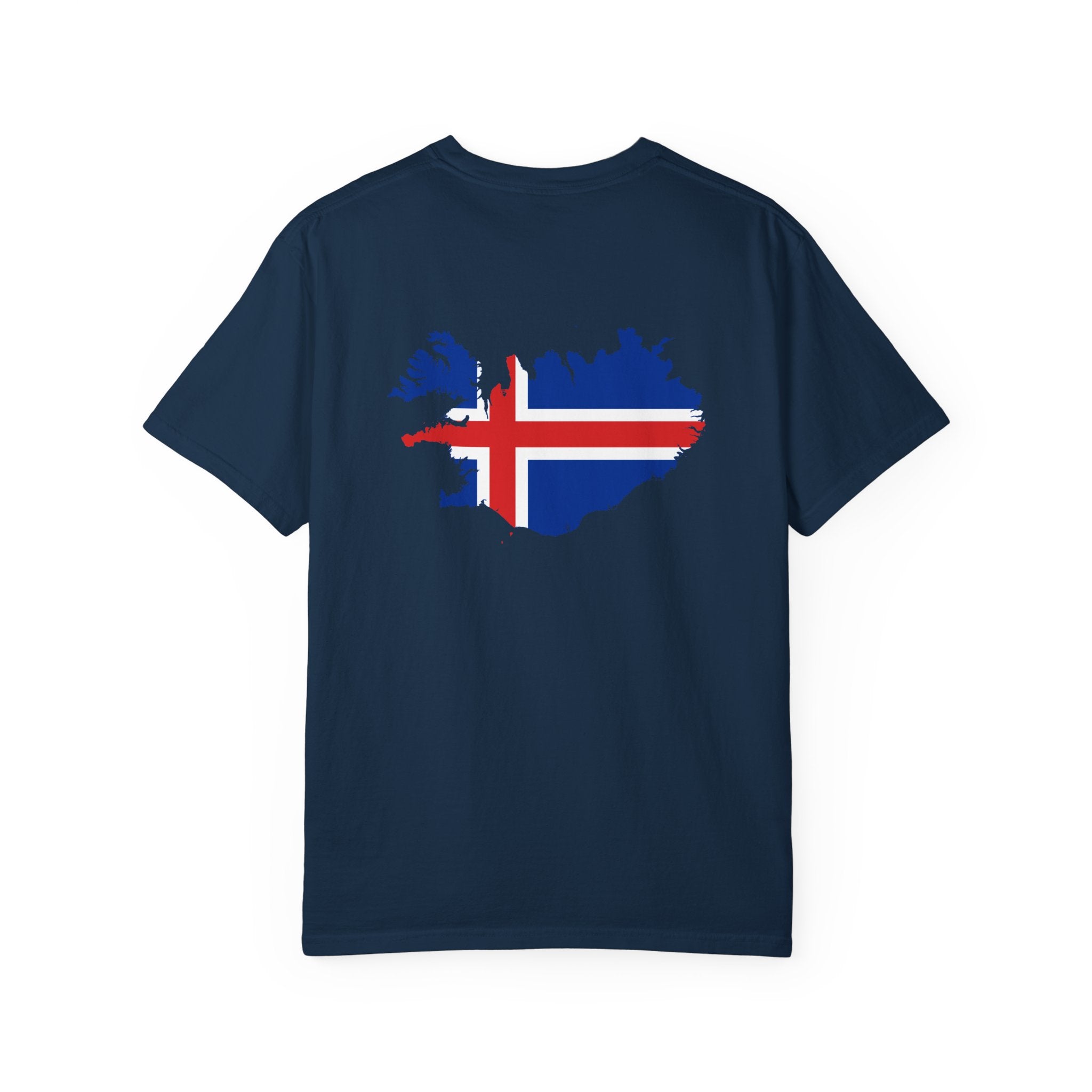 𝗜𝗖𝗘𝗟𝗔𝗡𝗗 | 𝗧‑𝗦𝗛𝗜𝗥𝗧 "Minimal Front Flag & Back Map Design" 👕🛒📦✈️🌍🚚✅