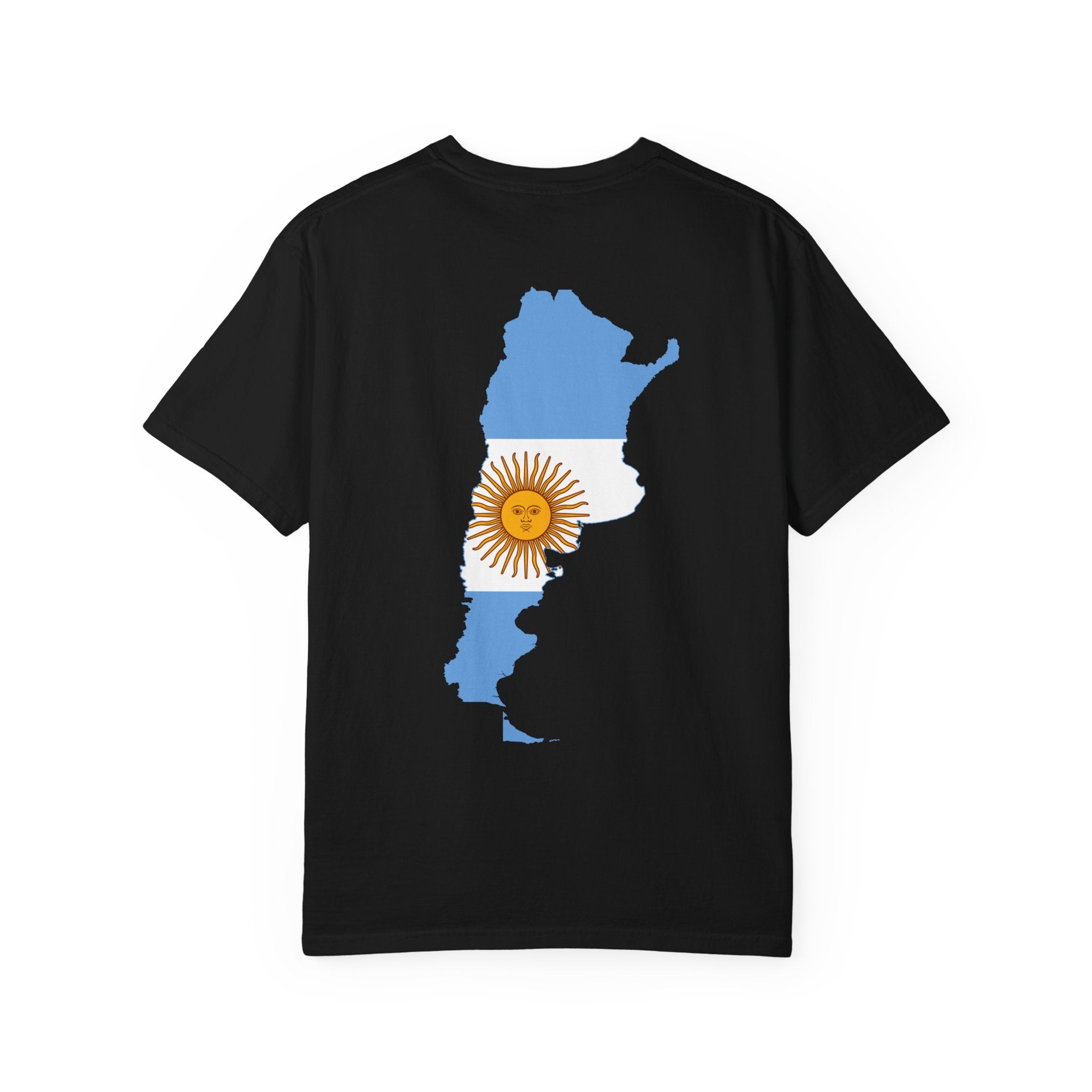 𝗔𝗥𝗚𝗘𝗡𝗧𝗜𝗡𝗔 | 𝗧-𝗦𝗵𝗶𝗿𝘁 "Minimal Front Flag & Back Map Design"  👕🛒📦✈️🌍🚚✅