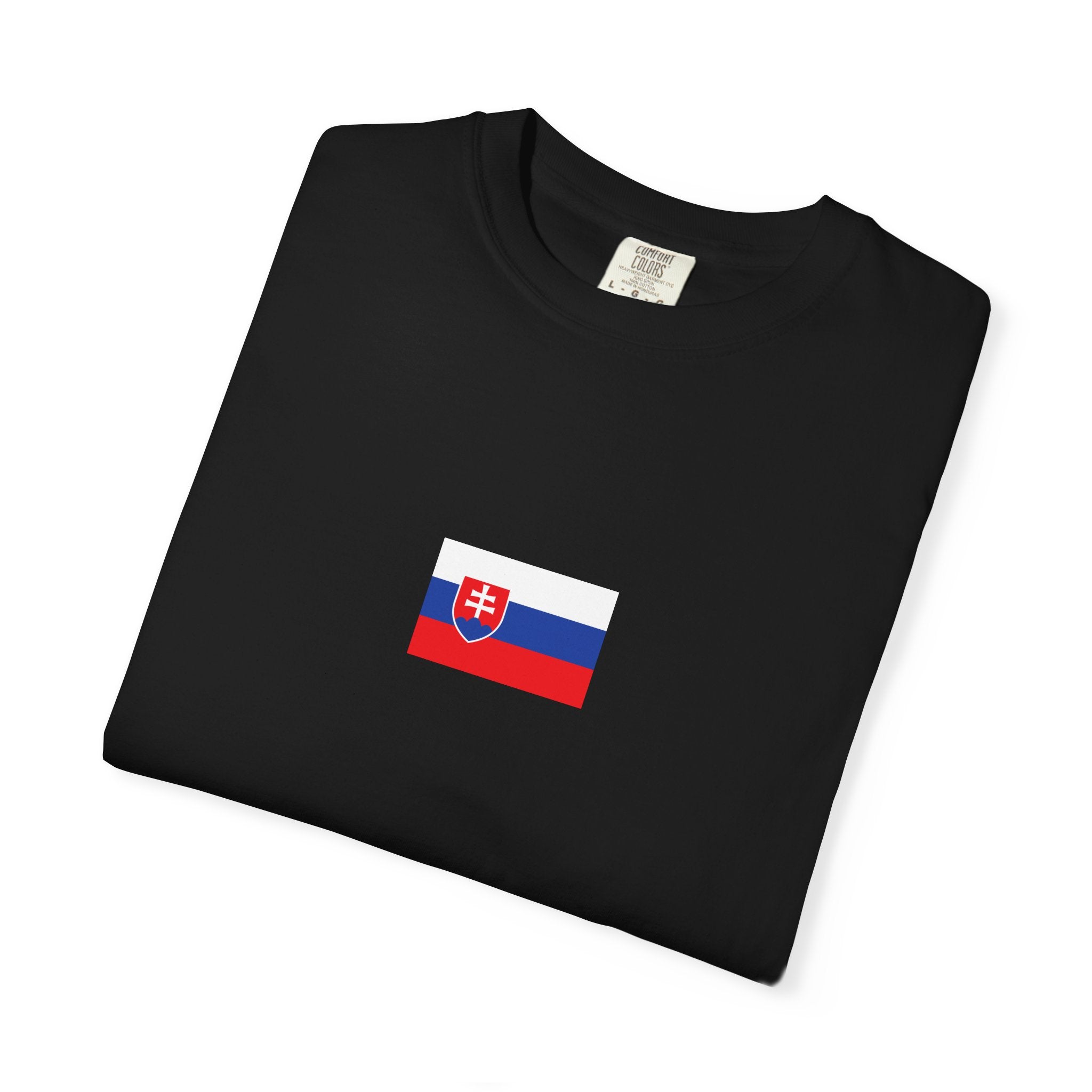 𝗦𝗟𝗢𝗩𝗔𝗞𝗜𝗔 | 𝗧‑𝗦𝗛𝗜𝗥𝗧 "Minimal Front Flag & Back Map Design" 👕🛒📦✈️🌍🚚✅