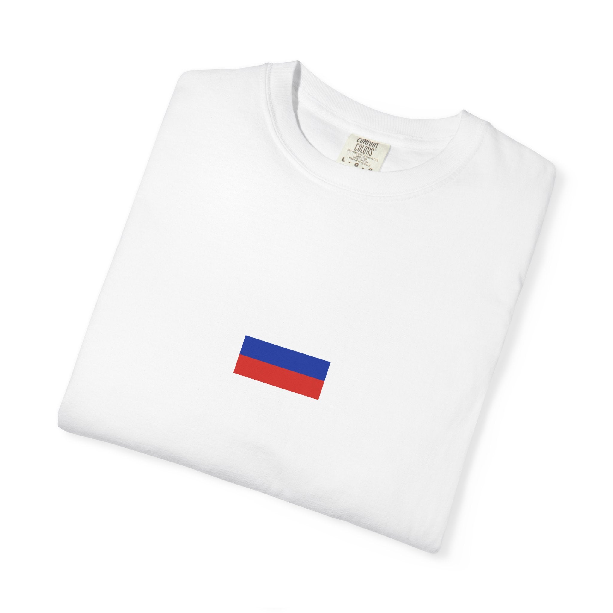 𝗥𝗨𝗦𝗦𝗜𝗔 | 𝗧‑𝗦𝗛𝗜𝗥𝗧 "Minimal Front Flag & Back Map Design" 👕🛒📦✈️🌍🚚✅
