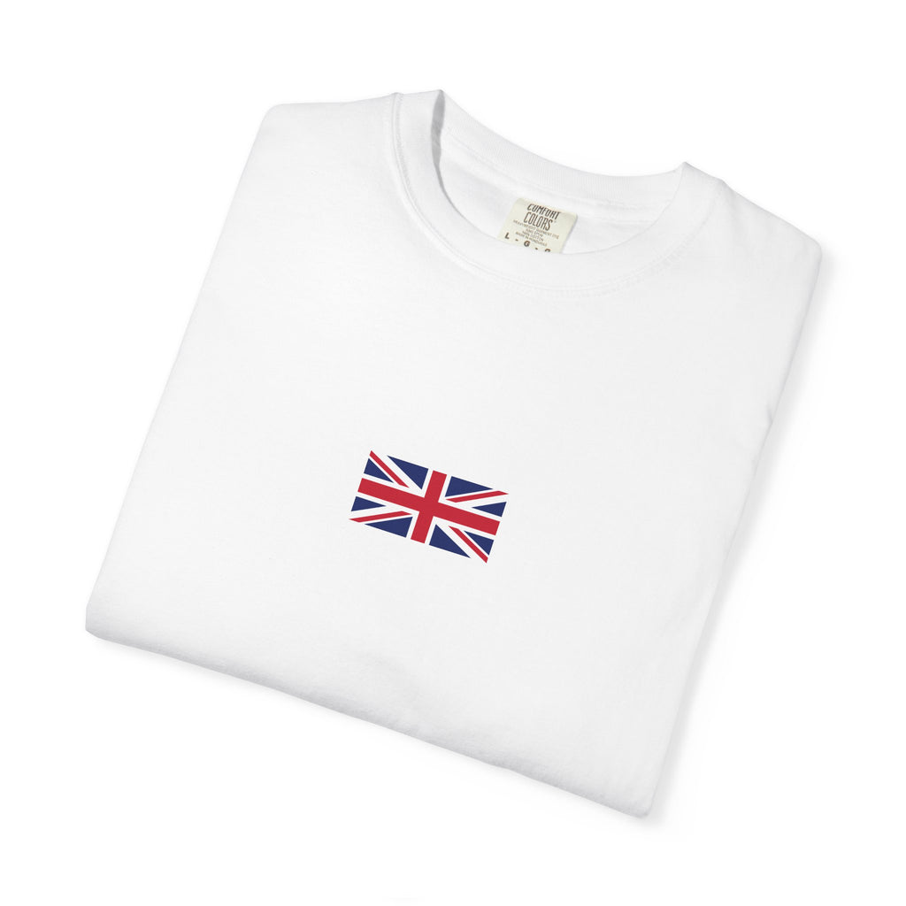 𝗨𝗡𝗜𝗧𝗘𝗗 𝗞𝗜𝗡𝗚𝗗𝗢𝗠 | 𝗧-𝗦𝗛𝗜𝗥𝗧 "Minimal Front Flag & Back Map Design" 👕🛒📦✈️🌍🚚✅
