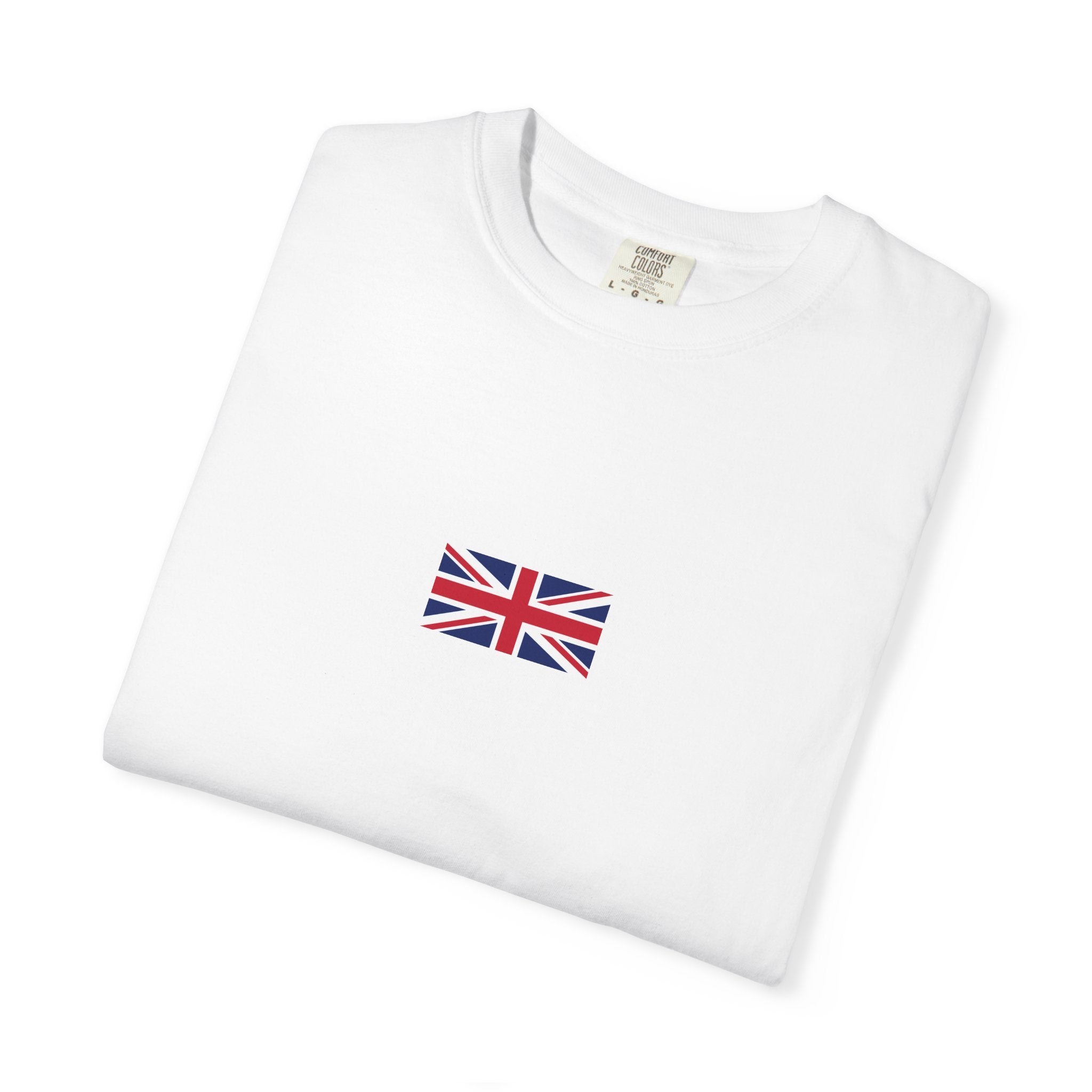 𝗨𝗡𝗜𝗧𝗘𝗗 𝗞𝗜𝗡𝗚𝗗𝗢𝗠 | 𝗧-𝗦𝗛𝗜𝗥𝗧 "Minimal Front Flag & Back Map Design" 👕🛒📦✈️🌍🚚✅