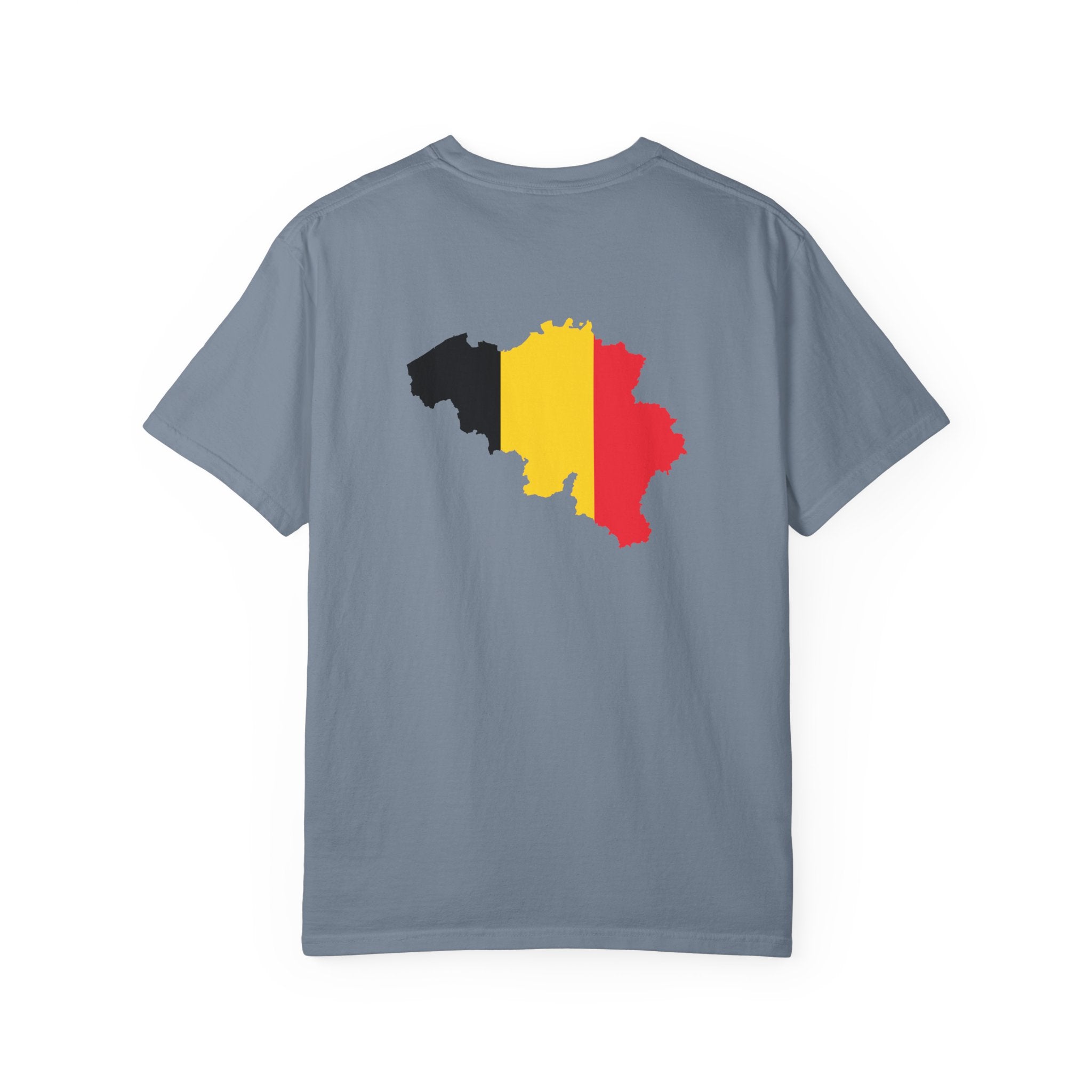 𝗕𝗘𝗟𝗚𝗜𝗨𝗠 | 𝗧‑𝗦𝗛𝗜𝗥𝗧 "Minimal Front Flag & Back Map Design" 👕🛒📦✈️🌍🚚✅