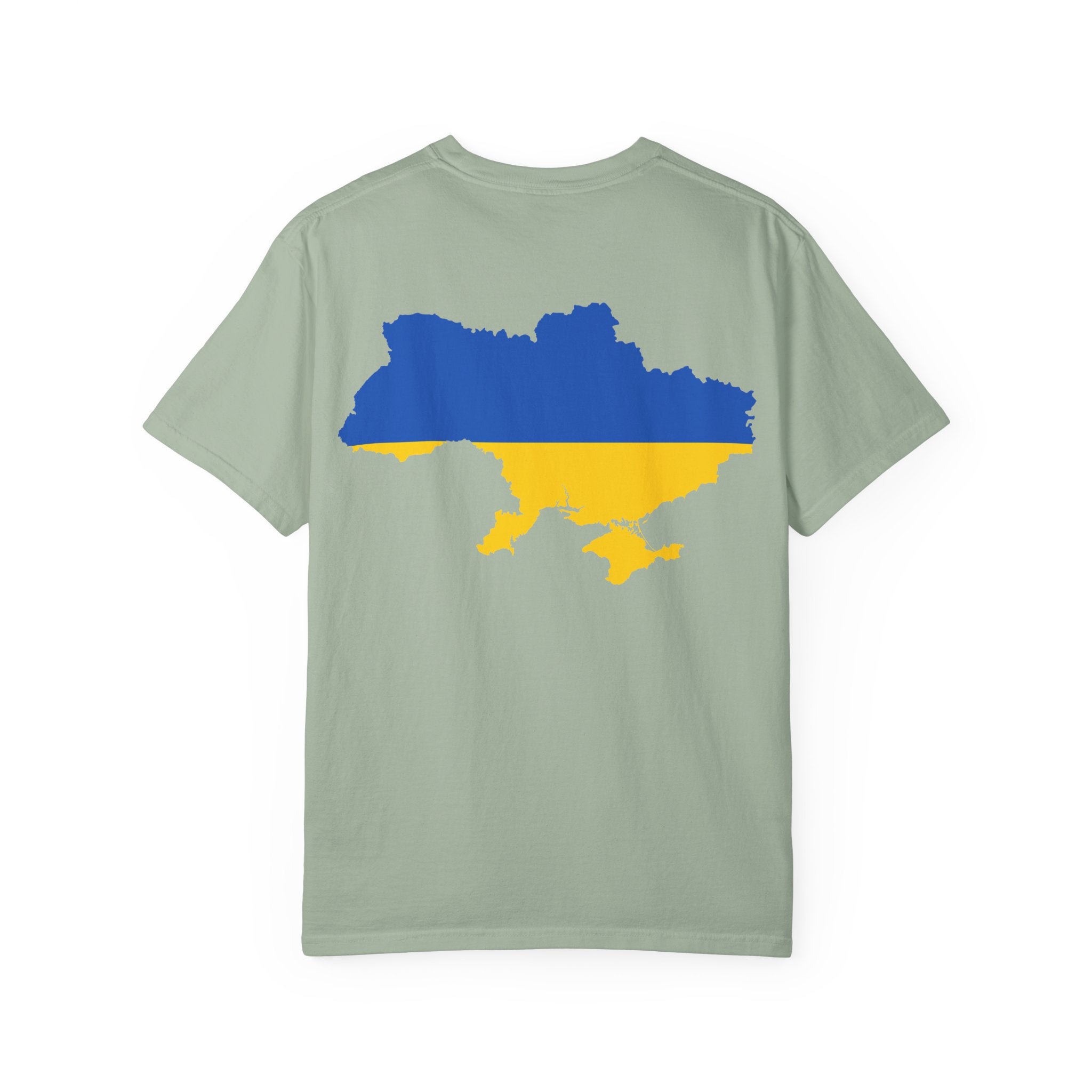 𝗨𝗞𝗥𝗔𝗜𝗡𝗘 | 𝗧-𝗦𝗛𝗜𝗥𝗧 "Minimal Front Flag &amp; Back Map Design" 👕🛒📦✈️🌍🚚✅