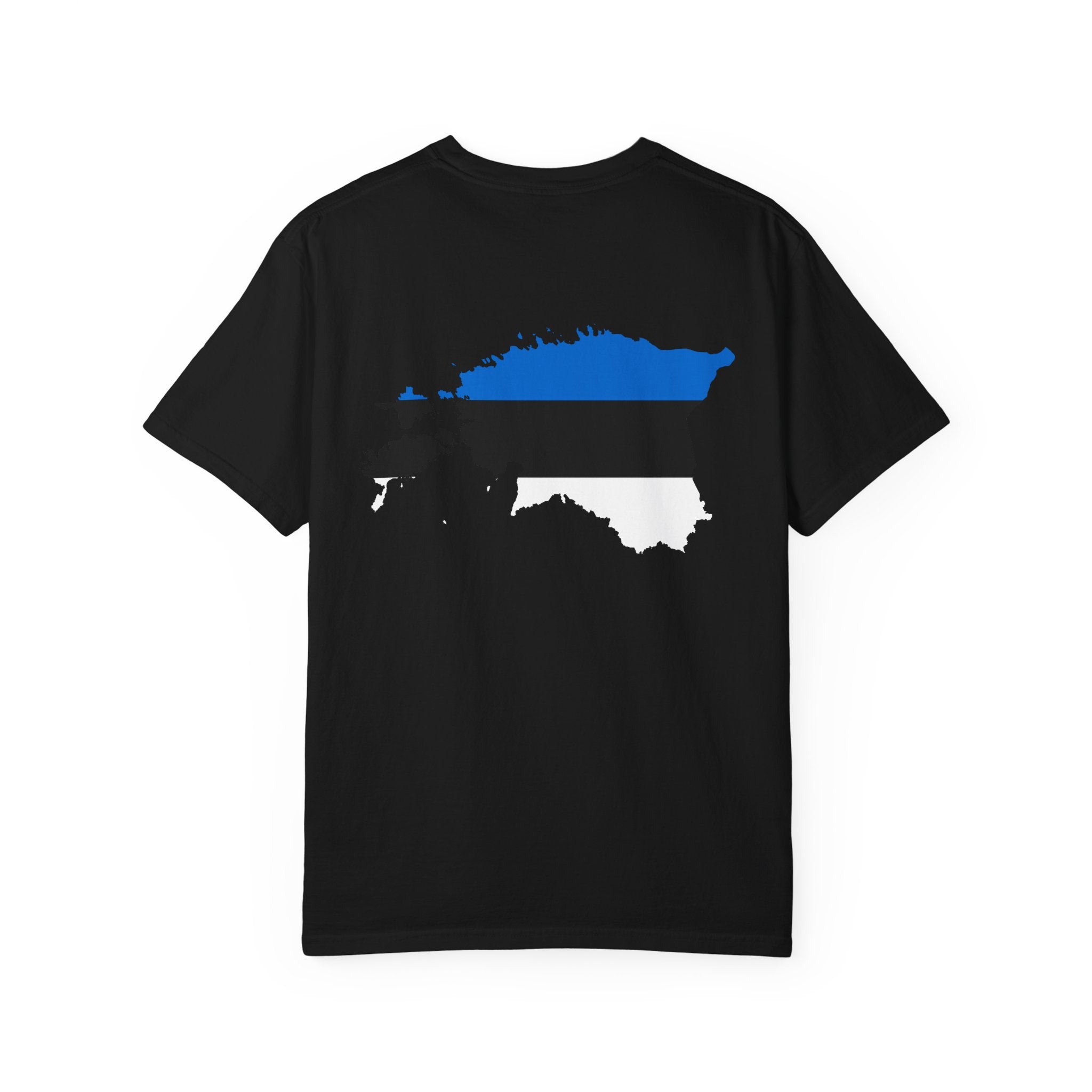 𝗘𝗦𝗧𝗢𝗡𝗜𝗔 | 𝗧‑𝗦𝗛𝗜𝗥𝗧 "Minimal Front Flag & Back Map Design" 👕🛒📦✈️🌍🚚✅