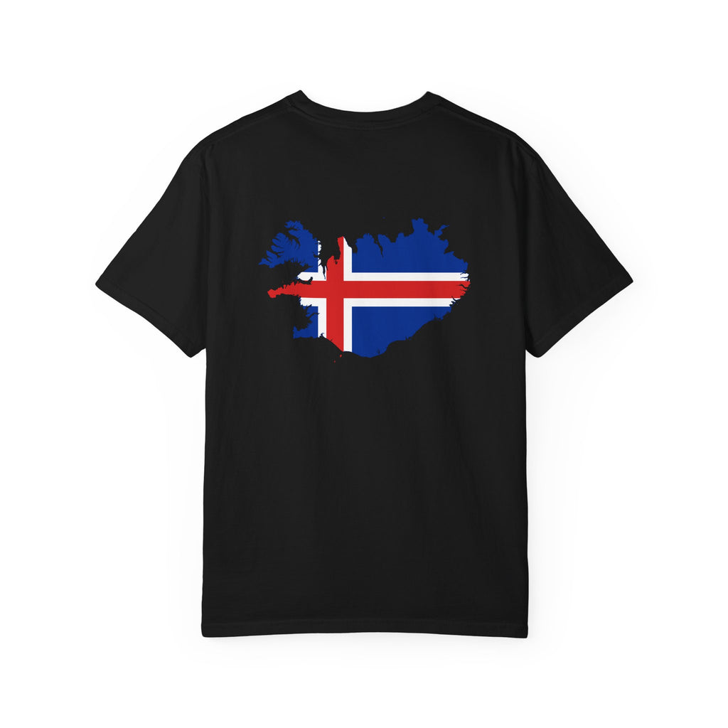 𝗜𝗖𝗘𝗟𝗔𝗡𝗗 | 𝗧‑𝗦𝗛𝗜𝗥𝗧 "Minimal Front Flag & Back Map Design" 👕🛒📦✈️🌍🚚✅