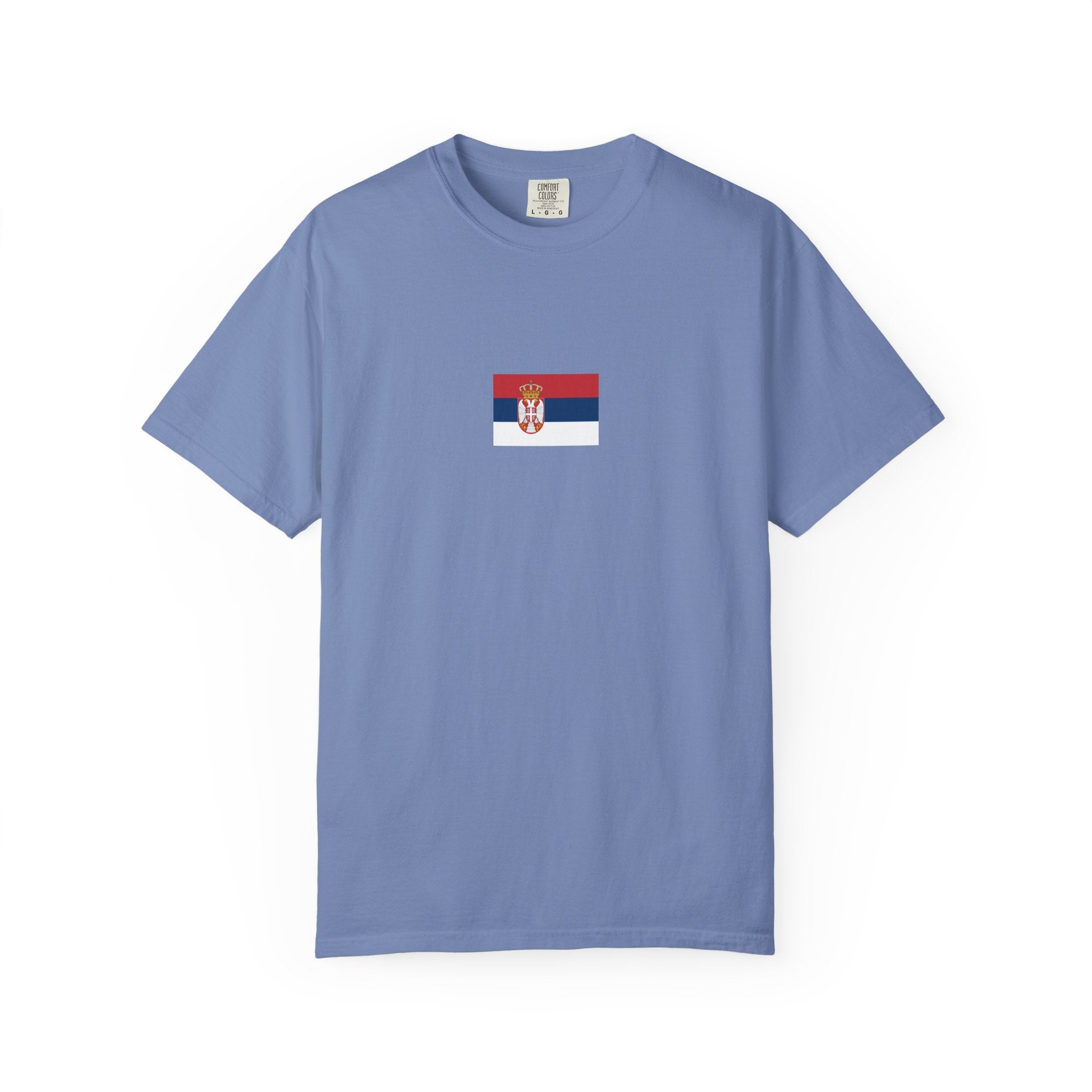 𝗦𝗘𝗥𝗕𝗜𝗔 | 𝗧‑𝗦𝗛𝗜𝗥𝗧 "Minimal Front Flag & Back Map Design" 👕🛒📦✈️🌍🚚✅