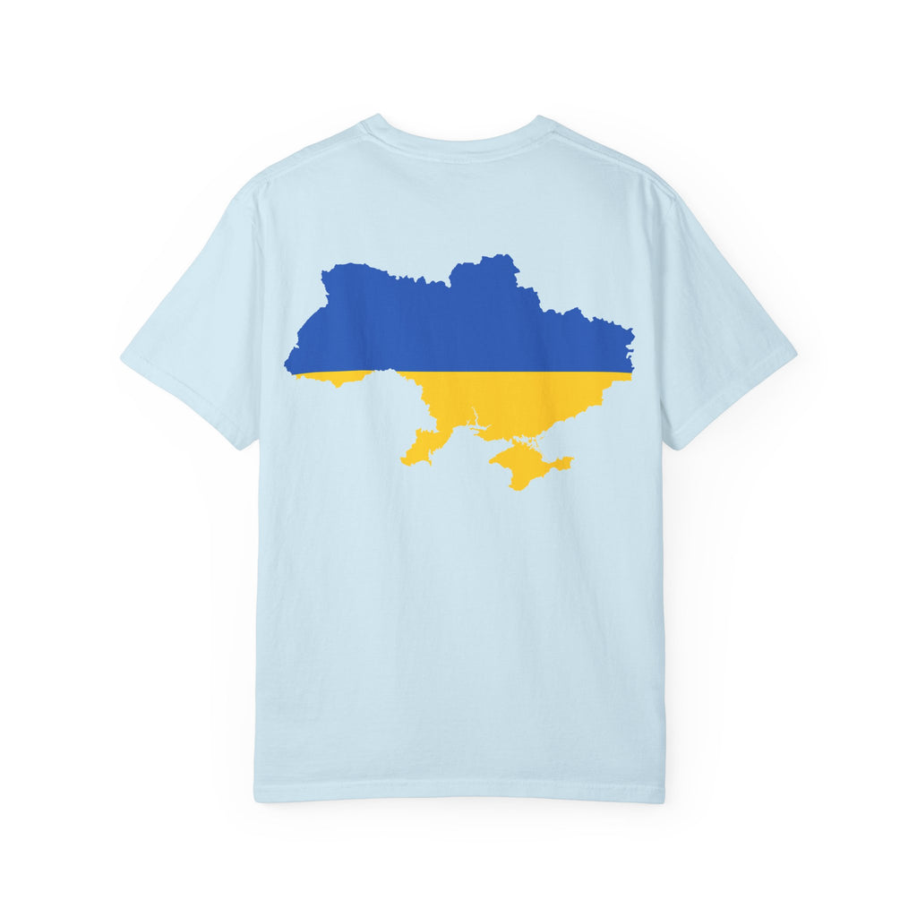 𝗨𝗞𝗥𝗔𝗜𝗡𝗘 | 𝗧-𝗦𝗛𝗜𝗥𝗧 "Minimal Front Flag &amp; Back Map Design" 👕🛒📦✈️🌍🚚✅