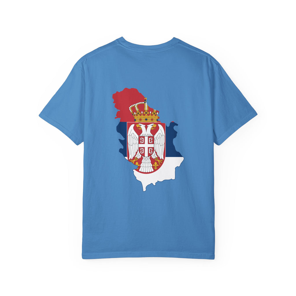 𝗦𝗘𝗥𝗕𝗜𝗔 | 𝗧‑𝗦𝗛𝗜𝗥𝗧 "Minimal Front Flag &amp; Back Map Design" 👕🛒📦✈️🌍🚚✅