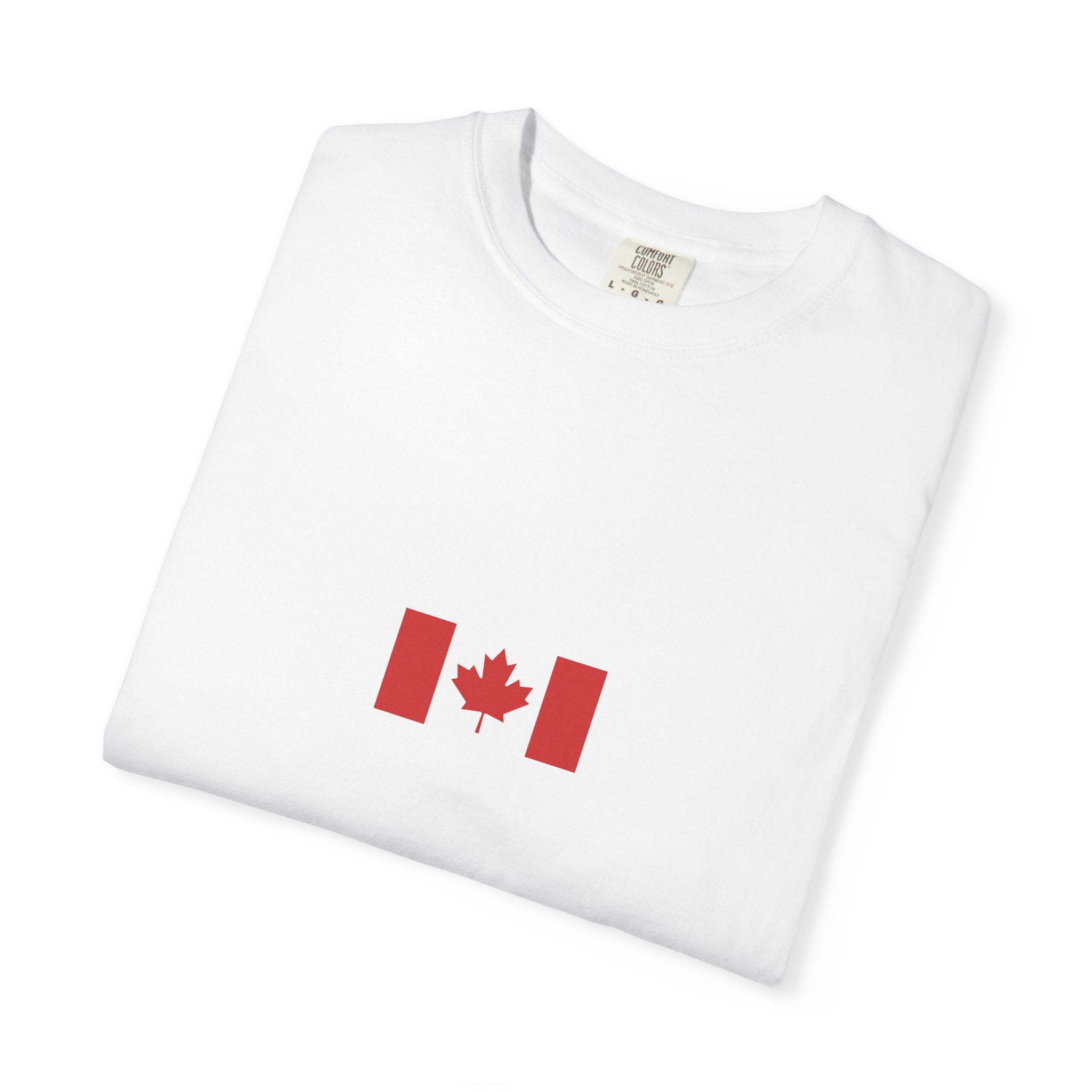 Canada Flag Map T-Shirt — Canadian Maple Leaf Graphic Tee