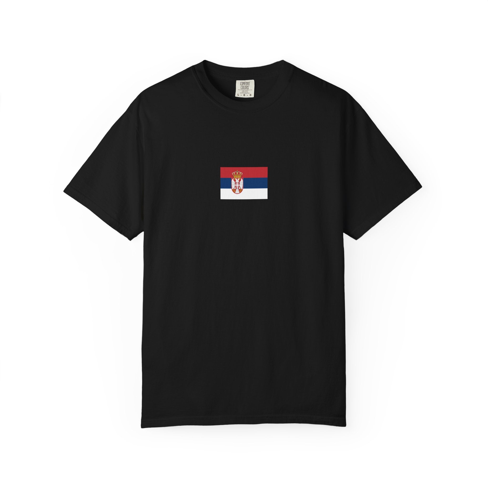 𝗦𝗘𝗥𝗕𝗜𝗔 | 𝗧‑𝗦𝗛𝗜𝗥𝗧 "Minimal Front Flag & Back Map Design" 👕🛒📦✈️🌍🚚✅