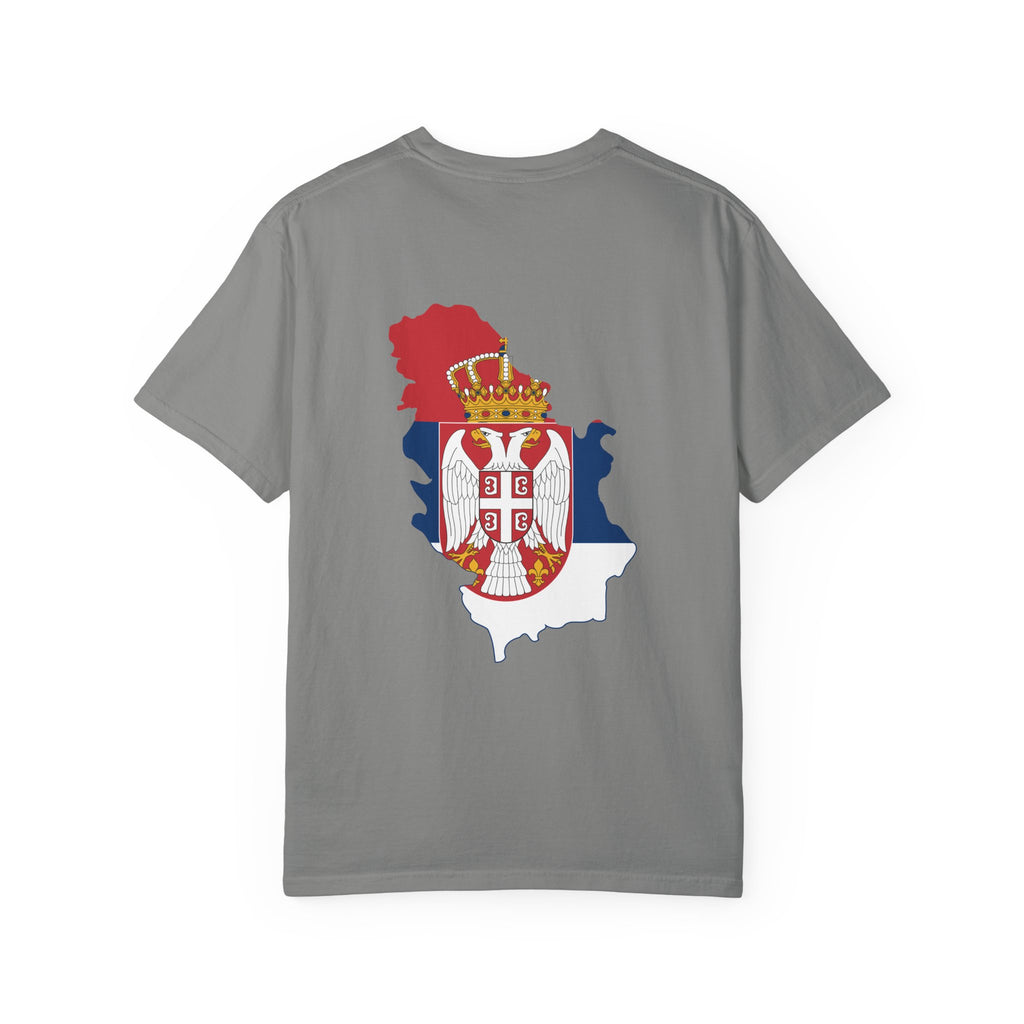 𝗦𝗘𝗥𝗕𝗜𝗔 | 𝗧‑𝗦𝗛𝗜𝗥𝗧 "Minimal Front Flag &amp; Back Map Design" 👕🛒📦✈️🌍🚚✅