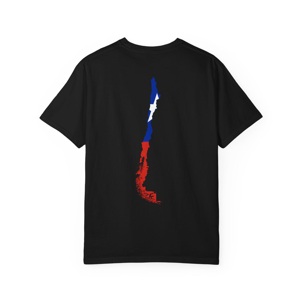 𝗖𝗛𝗜𝗟𝗘 | 𝗧‑𝗦𝗛𝗜𝗥𝗧 "Minimal Front Flag & Back Map Design" 👕🛒📦✈️🌍🚚✅