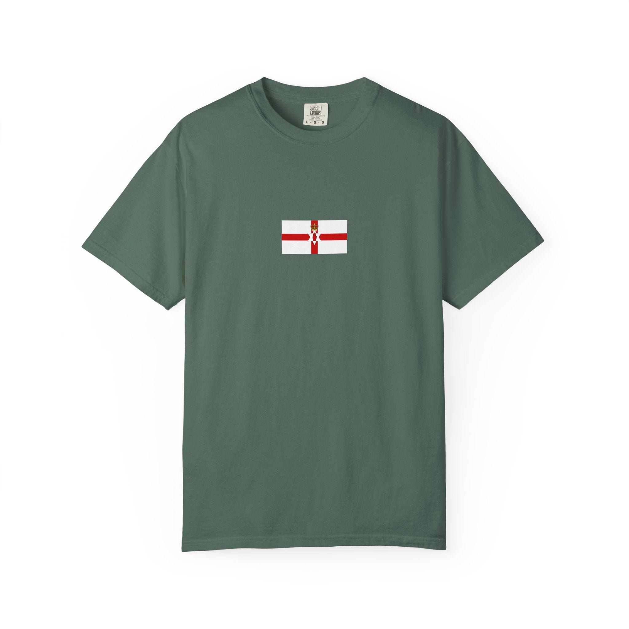𝗡𝗢𝗥𝗧𝗛𝗘𝗥𝗡 𝗜𝗥𝗘𝗟𝗔𝗡𝗗 | 𝗧‑𝗦𝗛𝗜𝗥𝗧 "Minimal Front Flag & Back Map Design" 👕🛒📦✈️🌍🚚✅