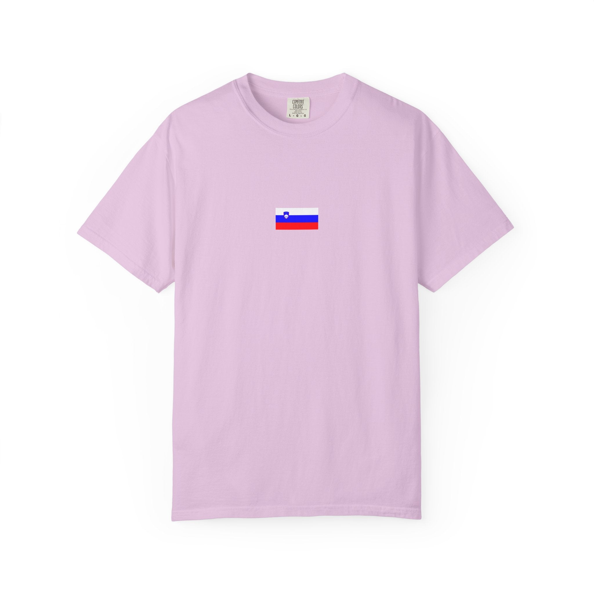 𝗦𝗟𝗢𝗩𝗘𝗡𝗜𝗔 | 𝗧‑𝗦𝗛𝗜𝗥𝗧 "Minimal Front Flag & Back Map Design" 👕🛒📦✈️🌍🚚✅