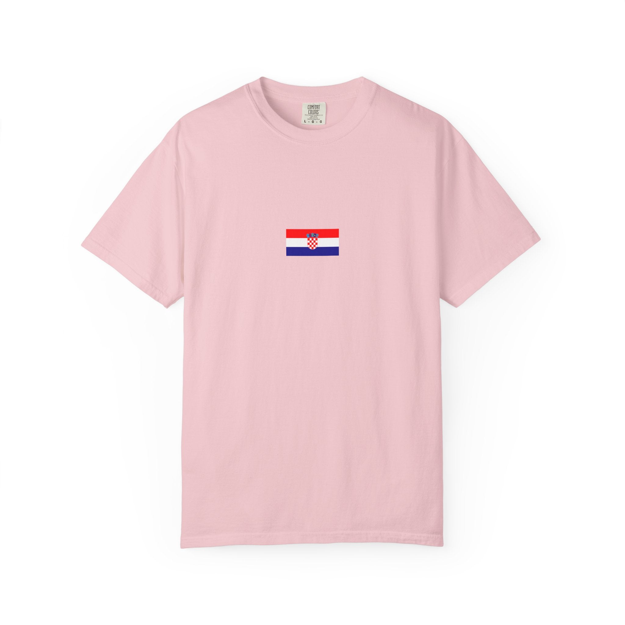 𝗖𝗥𝗢𝗔𝗧𝗜𝗔 | 𝗧‑𝗦𝗛𝗜𝗥𝗧 "Minimal Front Flag & Back Map Design" 👕🛒📦✈️🌍🚚✅