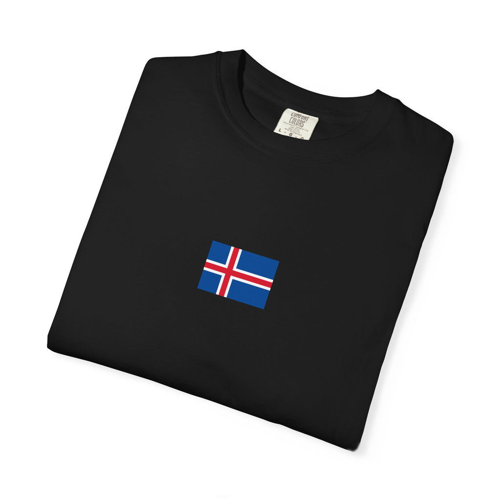 𝗜𝗖𝗘𝗟𝗔𝗡𝗗 | 𝗧‑𝗦𝗛𝗜𝗥𝗧 "Minimal Front Flag & Back Map Design" 👕🛒📦✈️🌍🚚✅
