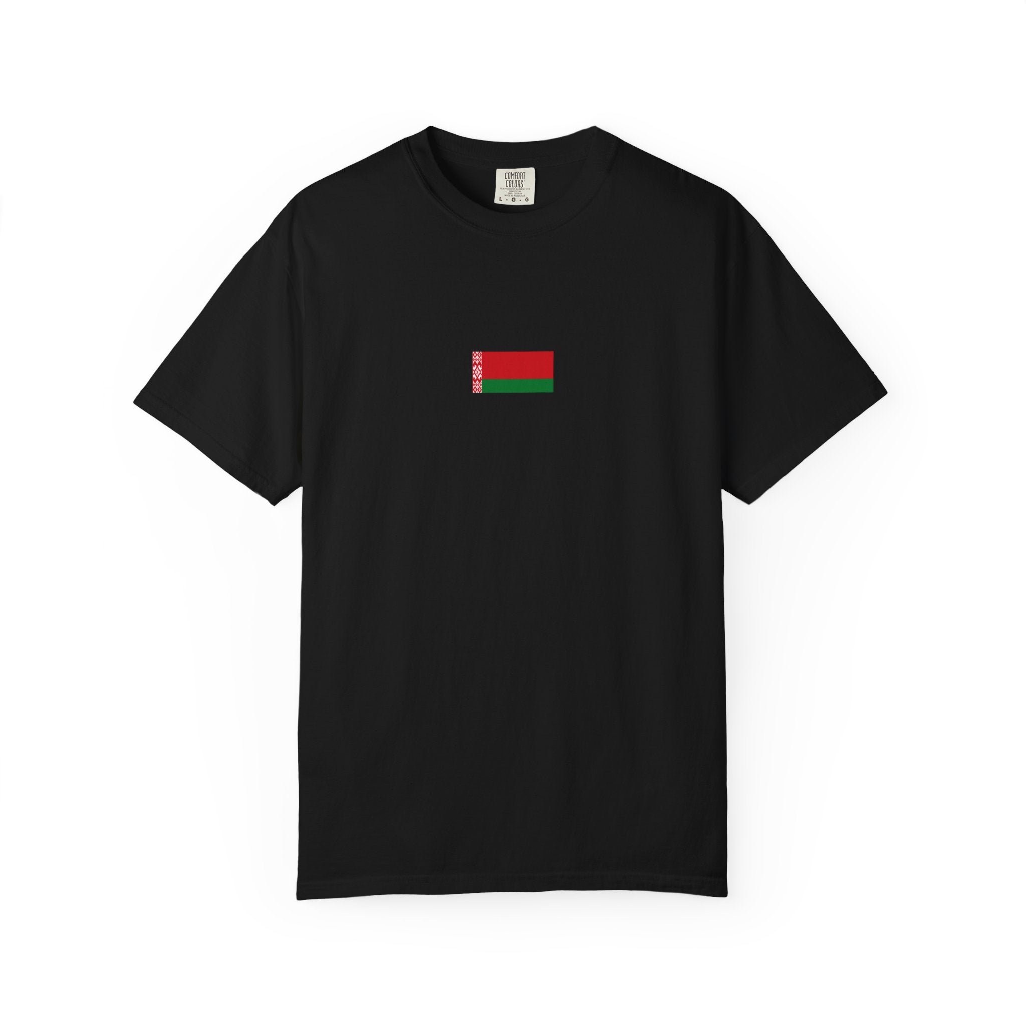 𝗕𝗘𝗟𝗔𝗥𝗨𝗦 | 𝗧‑𝗦𝗛𝗜𝗥𝗧 "Minimal Front Flag & Back Map Design" 👕🛒📦✈️🌍🚚✅
