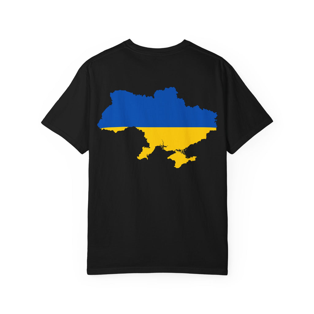 𝗨𝗞𝗥𝗔𝗜𝗡𝗘 | 𝗧-𝗦𝗛𝗜𝗥𝗧 "Minimal Front Flag &amp; Back Map Design" 👕🛒📦✈️🌍🚚✅