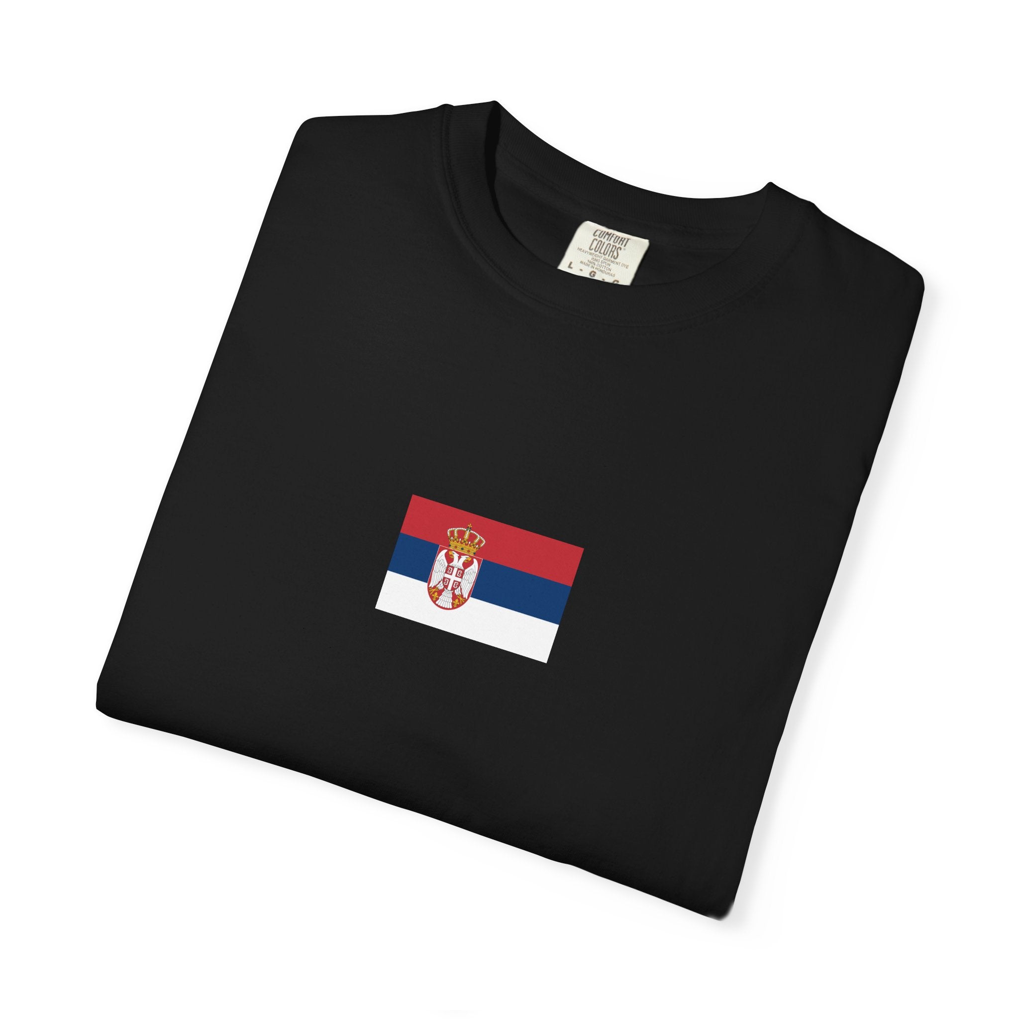 𝗦𝗘𝗥𝗕𝗜𝗔 | 𝗧‑𝗦𝗛𝗜𝗥𝗧 "Minimal Front Flag &amp; Back Map Design" 👕🛒📦✈️🌍🚚✅
