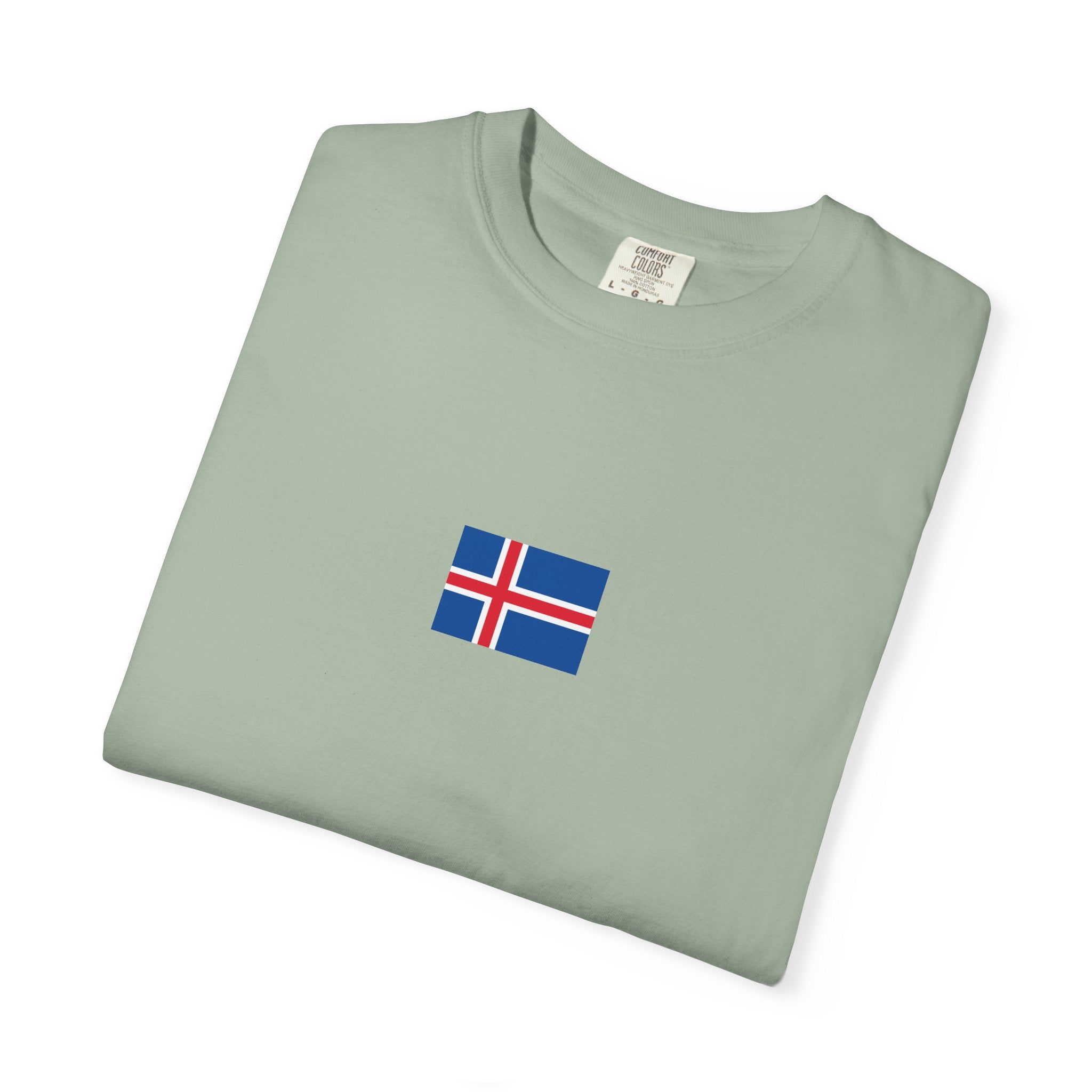 𝗜𝗖𝗘𝗟𝗔𝗡𝗗 | 𝗧‑𝗦𝗛𝗜𝗥𝗧 "Minimal Front Flag & Back Map Design" 👕🛒📦✈️🌍🚚✅