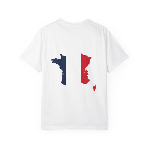 𝗙𝗥𝗔𝗡𝗖𝗘 | 𝗧‑𝗦𝗛𝗜𝗥𝗧 "Minimal Front Flag & Back Map Design" 👕🛒📦✈️🌍🚚✅