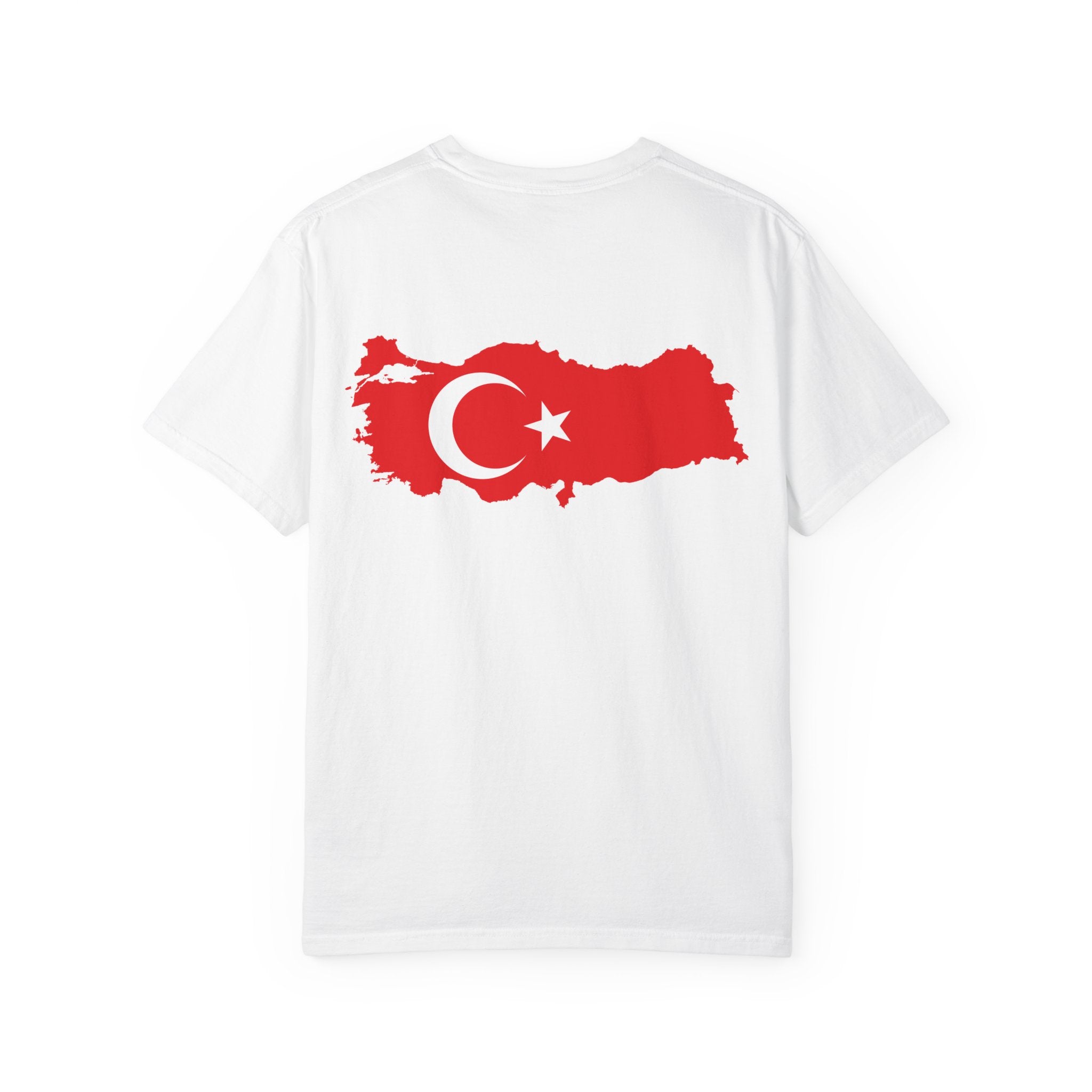 𝗧𝗨𝗥𝗞𝗘𝗬 | 𝗧‑𝗦𝗛𝗜𝗥𝗧 "Minimal Front Flag & Back Map Design" 👕🛒📦✈️🌍🚚✅