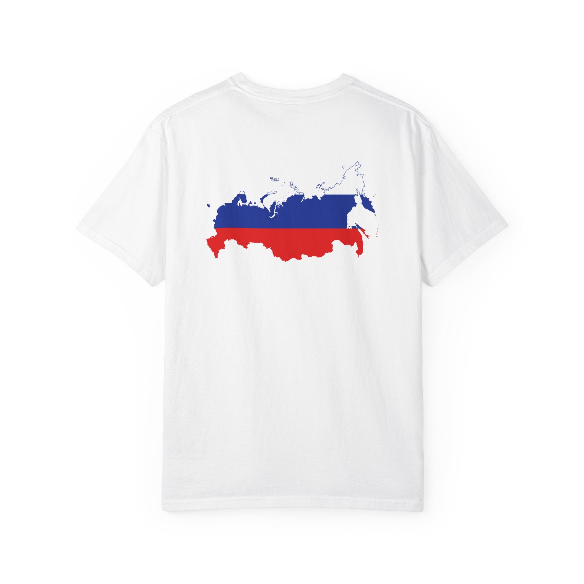 𝗥𝗨𝗦𝗦𝗜𝗔 | 𝗧‑𝗦𝗛𝗜𝗥𝗧 "Minimal Front Flag & Back Map Design" 👕🛒📦✈️🌍🚚✅